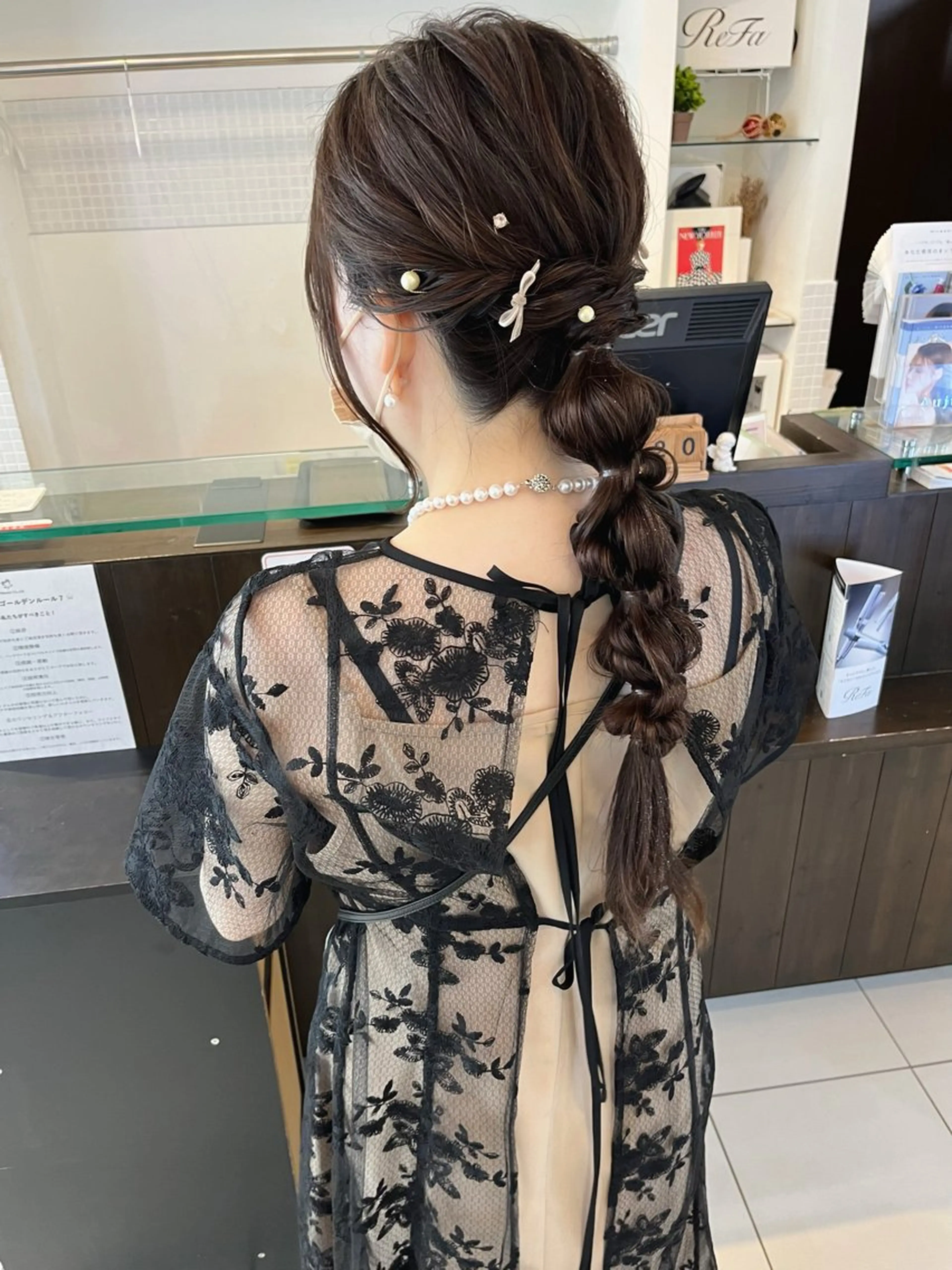 ヘアアレンジ ヘアセット アレンジ＆ショート 💙YUKINOのヘアスタイル