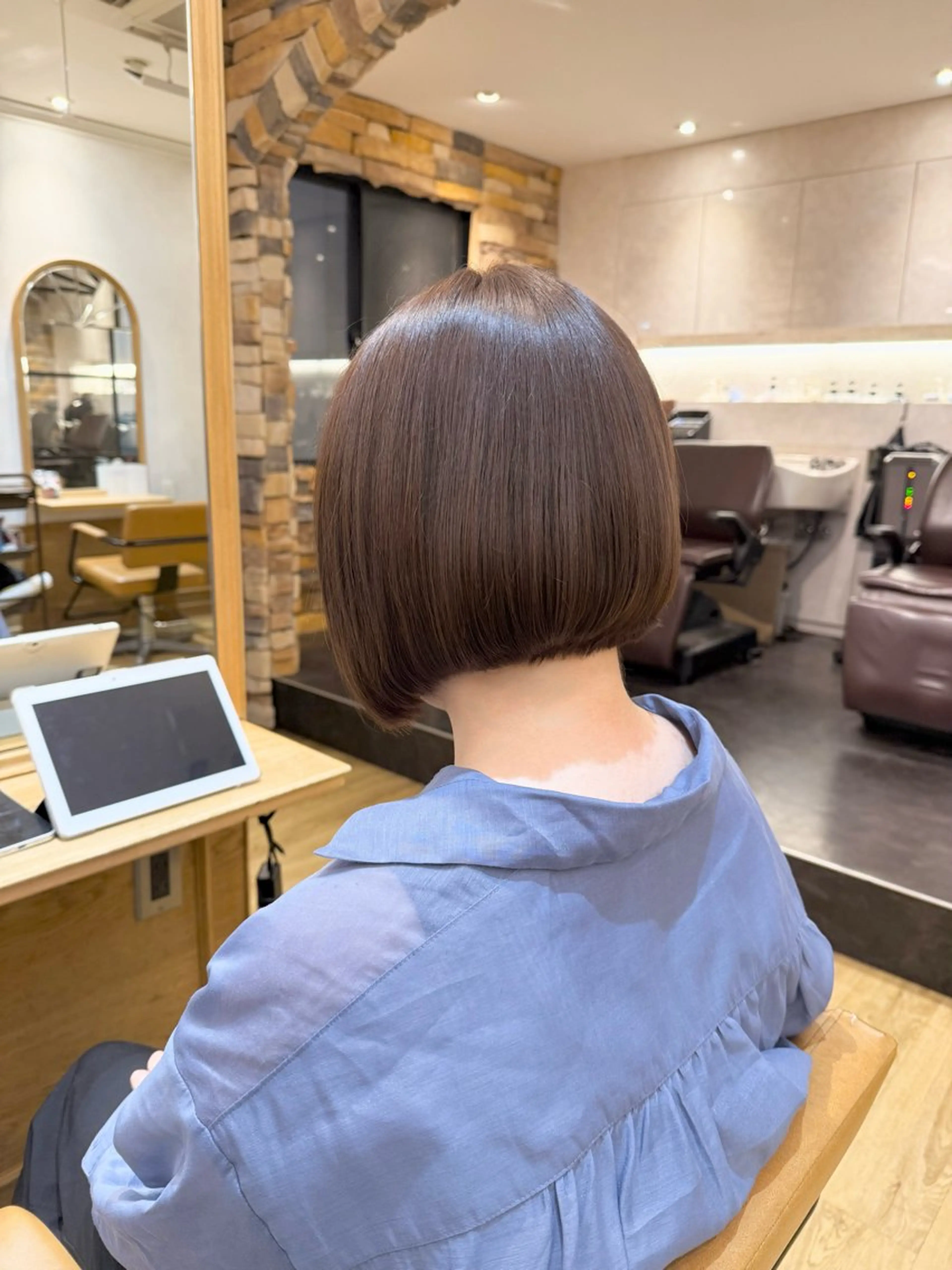 ショート 髪質改善 縮毛矯正 縮毛矯正 🫧サカモトレナ🫧 新宿三丁目のヘアスタイル