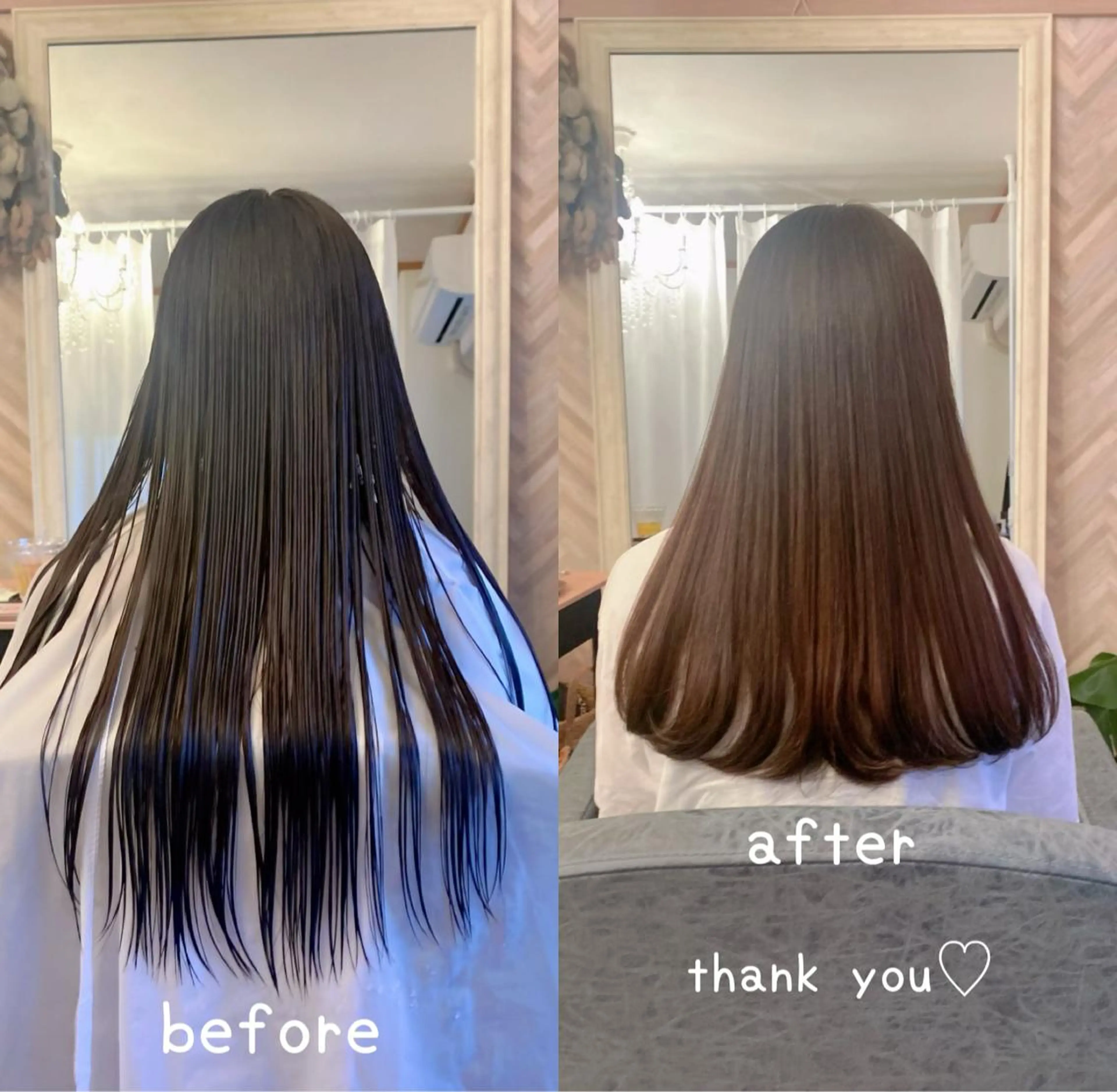 ロング 縮毛矯正 Lino所属・戸川 浩子のヘアスタイル