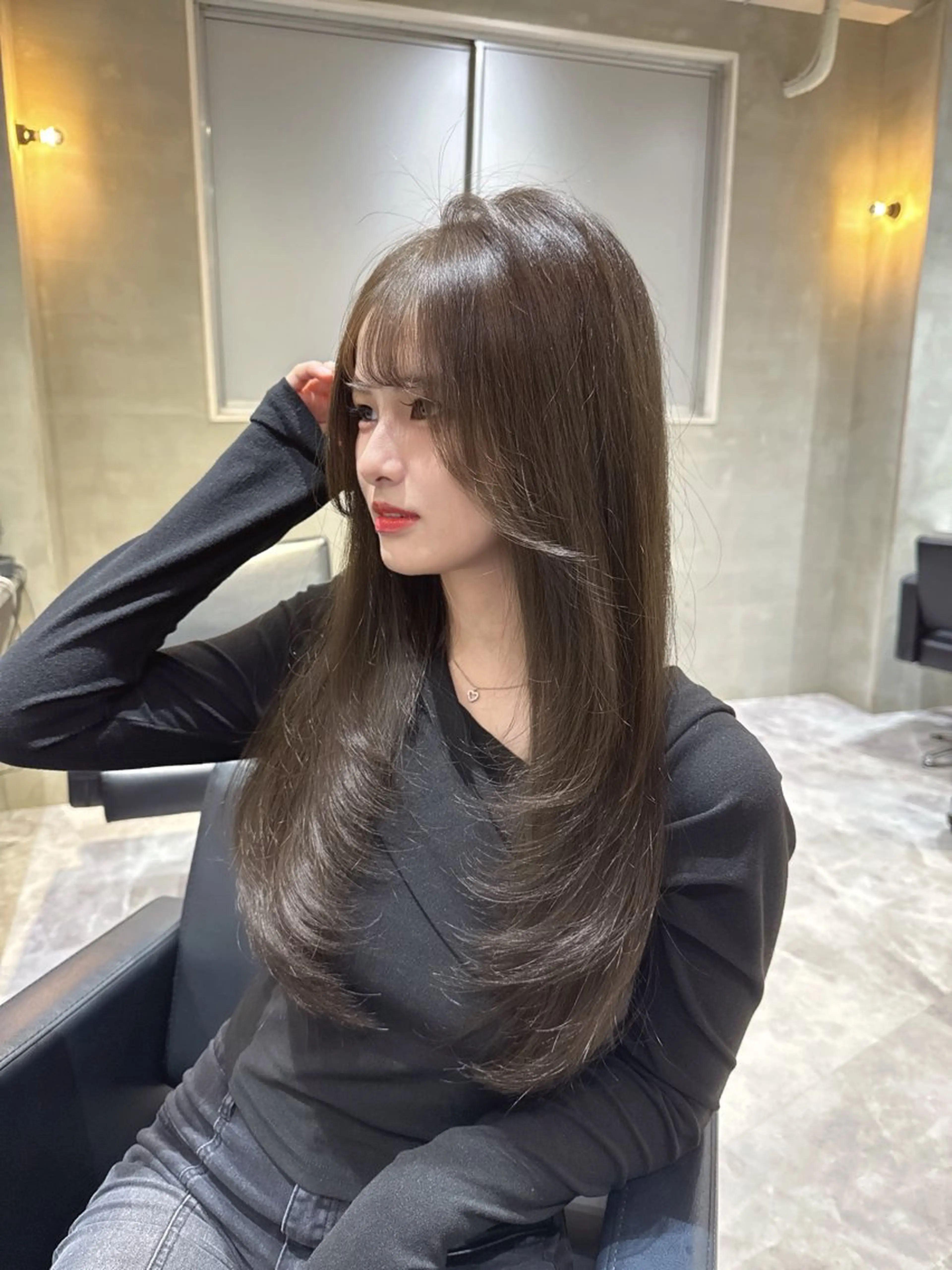 ロング カラー 髪質改善/透明感ヘア にちか🐰のヘアスタイル