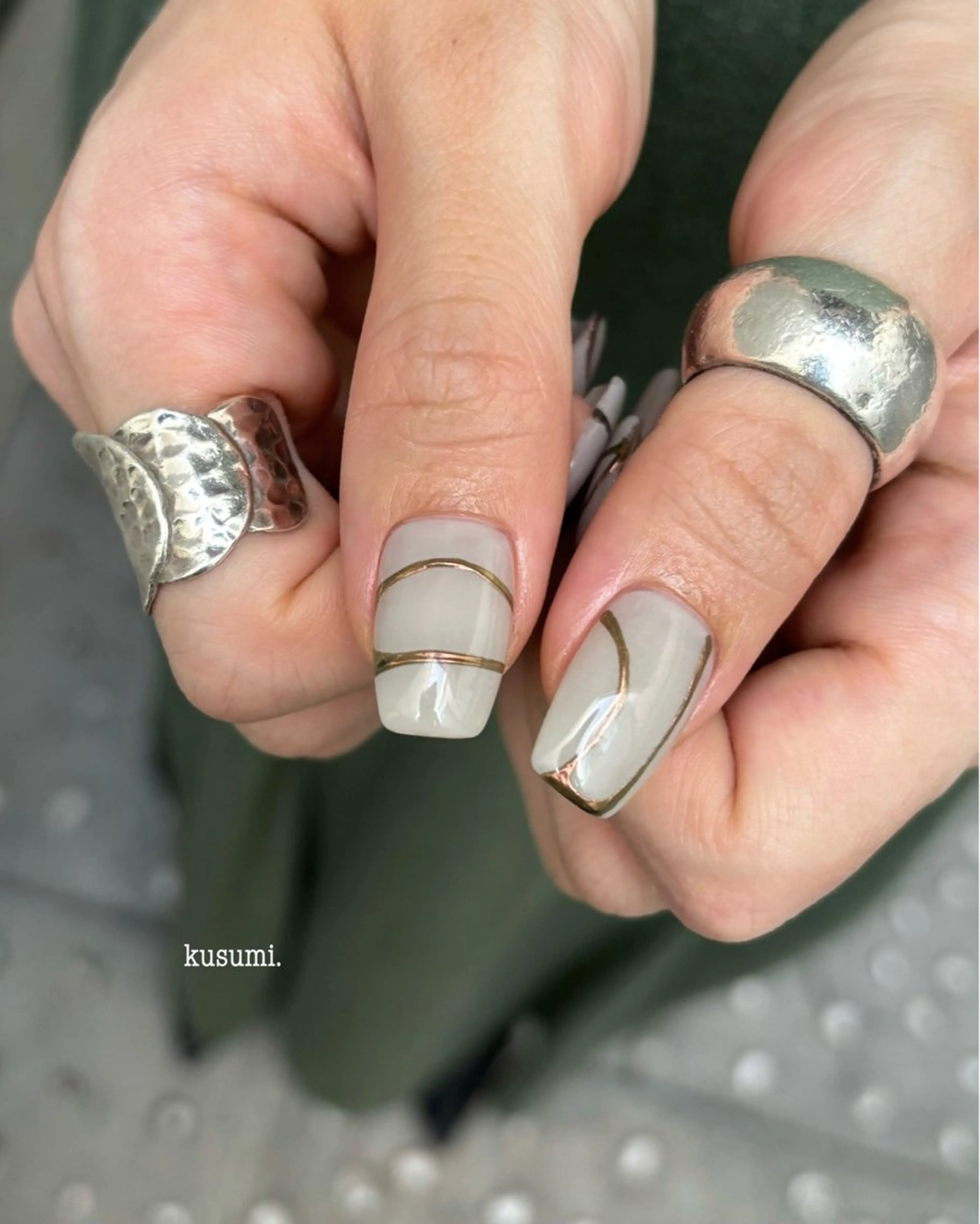 ネイル メンズネイル ニュアンスネイル ハンドネイル kusumi.所属・kusumi. tatsuyaのネイルデザイン