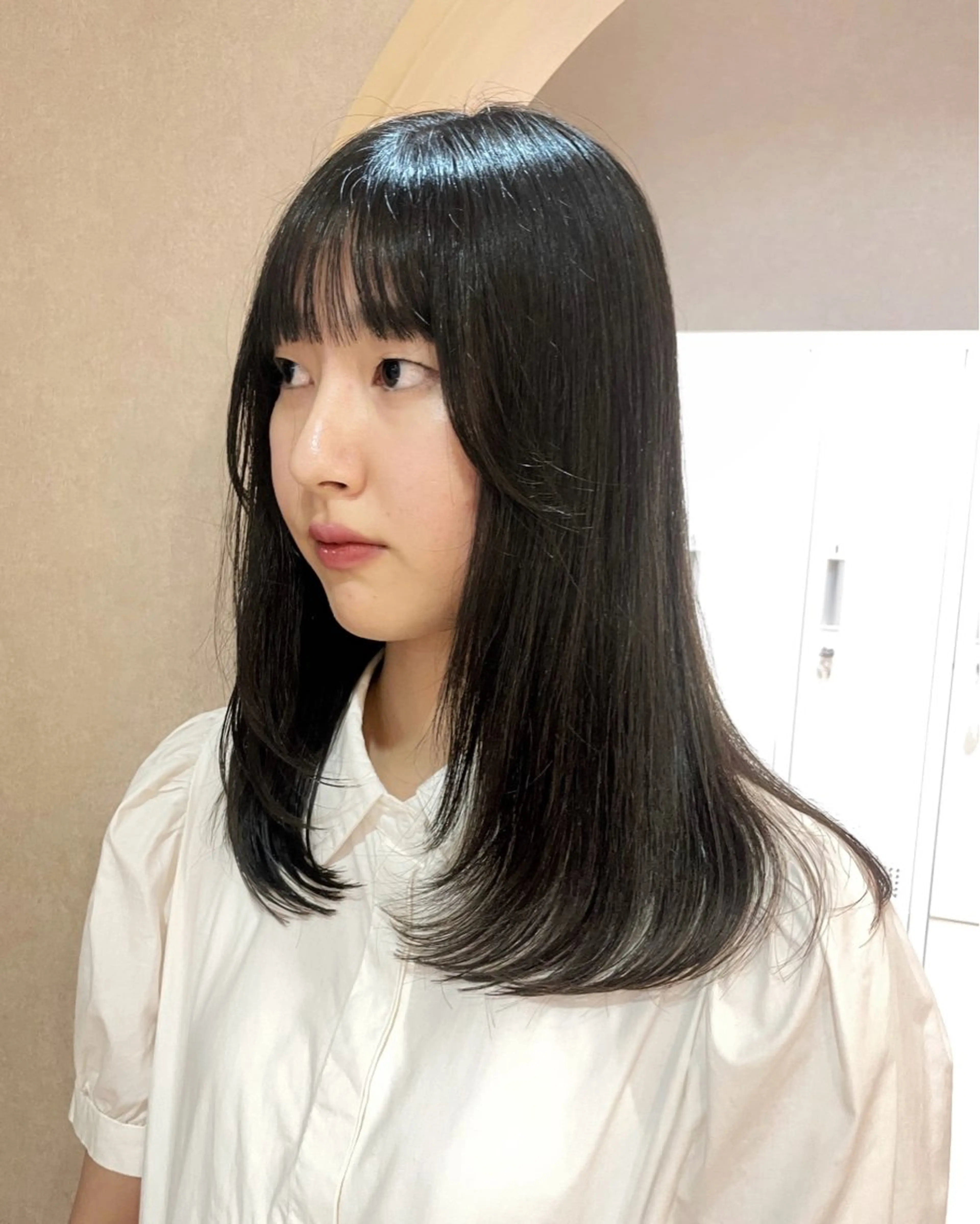 ロング 顔周りカット レイヤーカット 似合わせ/ベージュ /レイヤー/りほ🤍のヘアスタイル