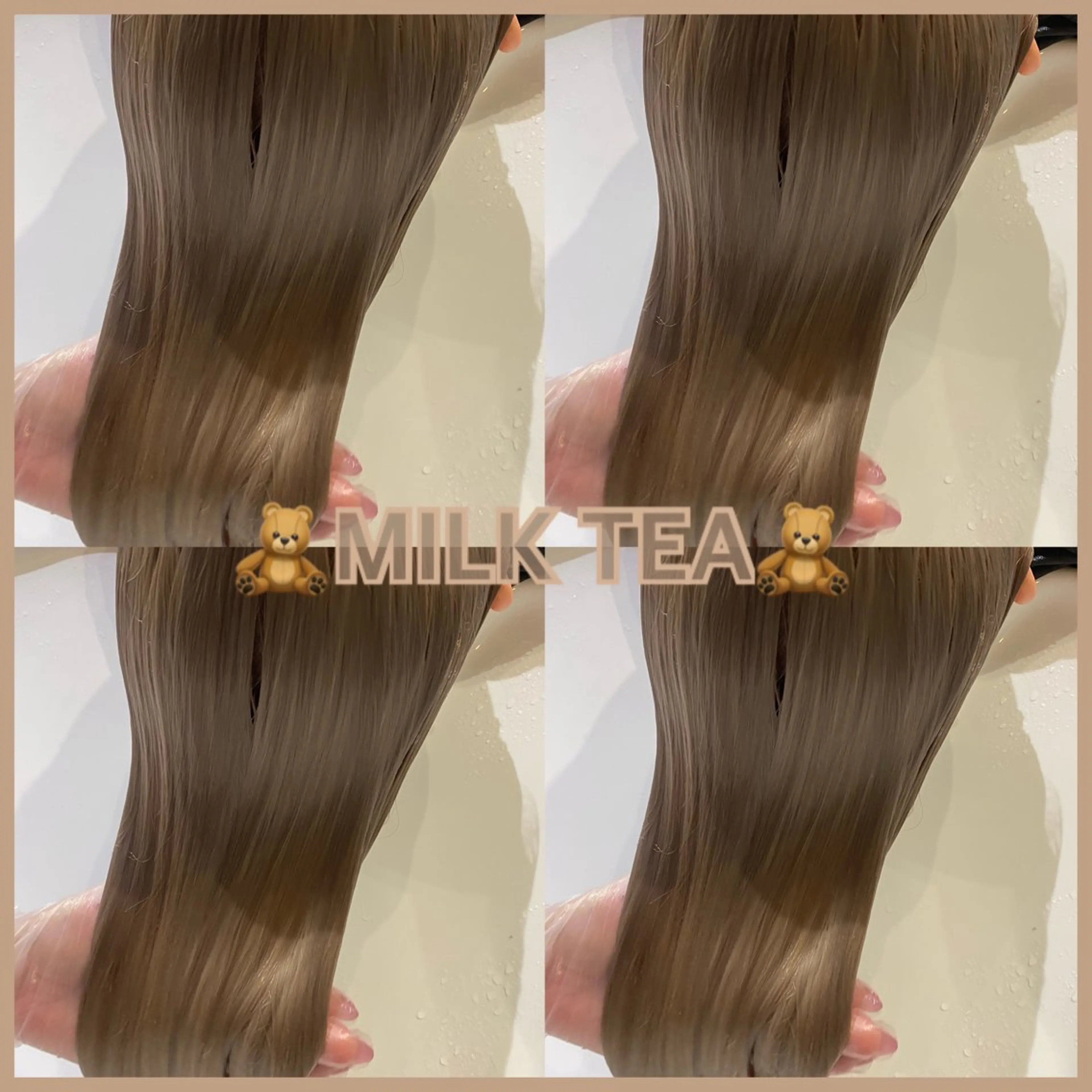 ロング カラー ベージュカラー ミルクティーベージュ ヘアカラー エクステ beauty studio M.O.D shibuya 【モッズ】所属・🦋エクステ🦋 TOMOKAのヘアスタイル