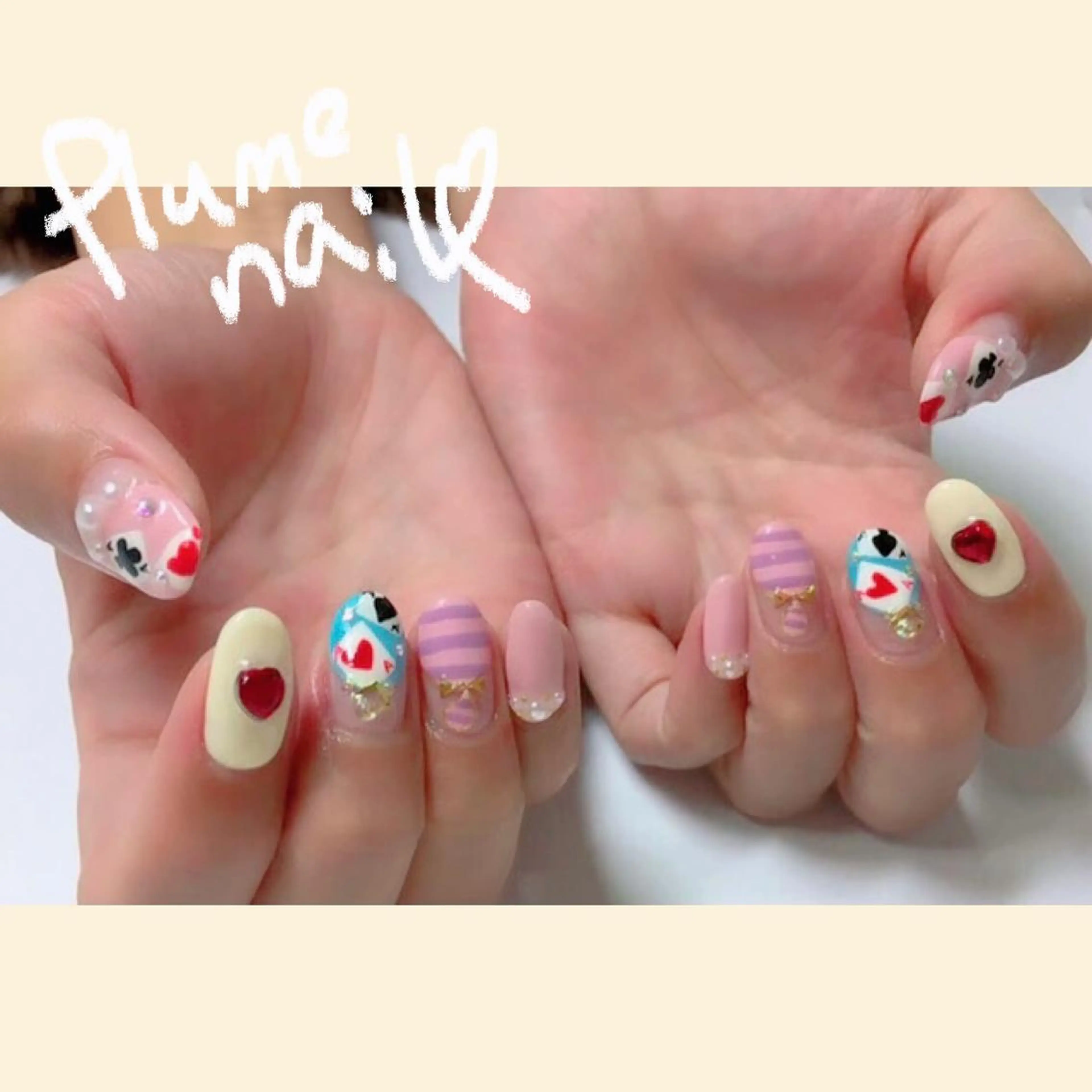 ネイル キラキラネイル 韓国ネイル 春ネイル ストーンネイル 冬ネイル その他 plume nail ☆韓国ネイルのネイルデザイン