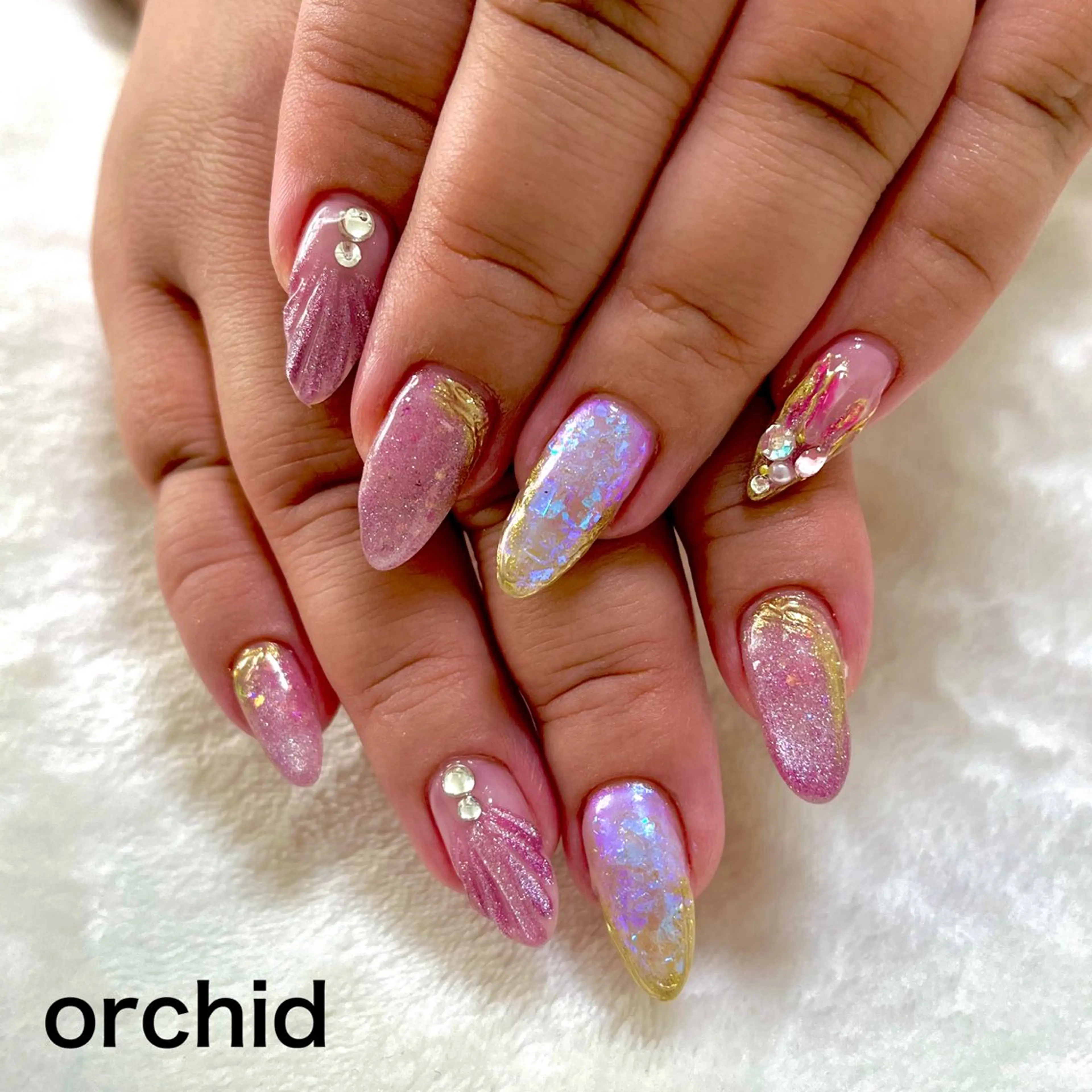 ネイル orchid ♡オーキッドのネイルデザイン