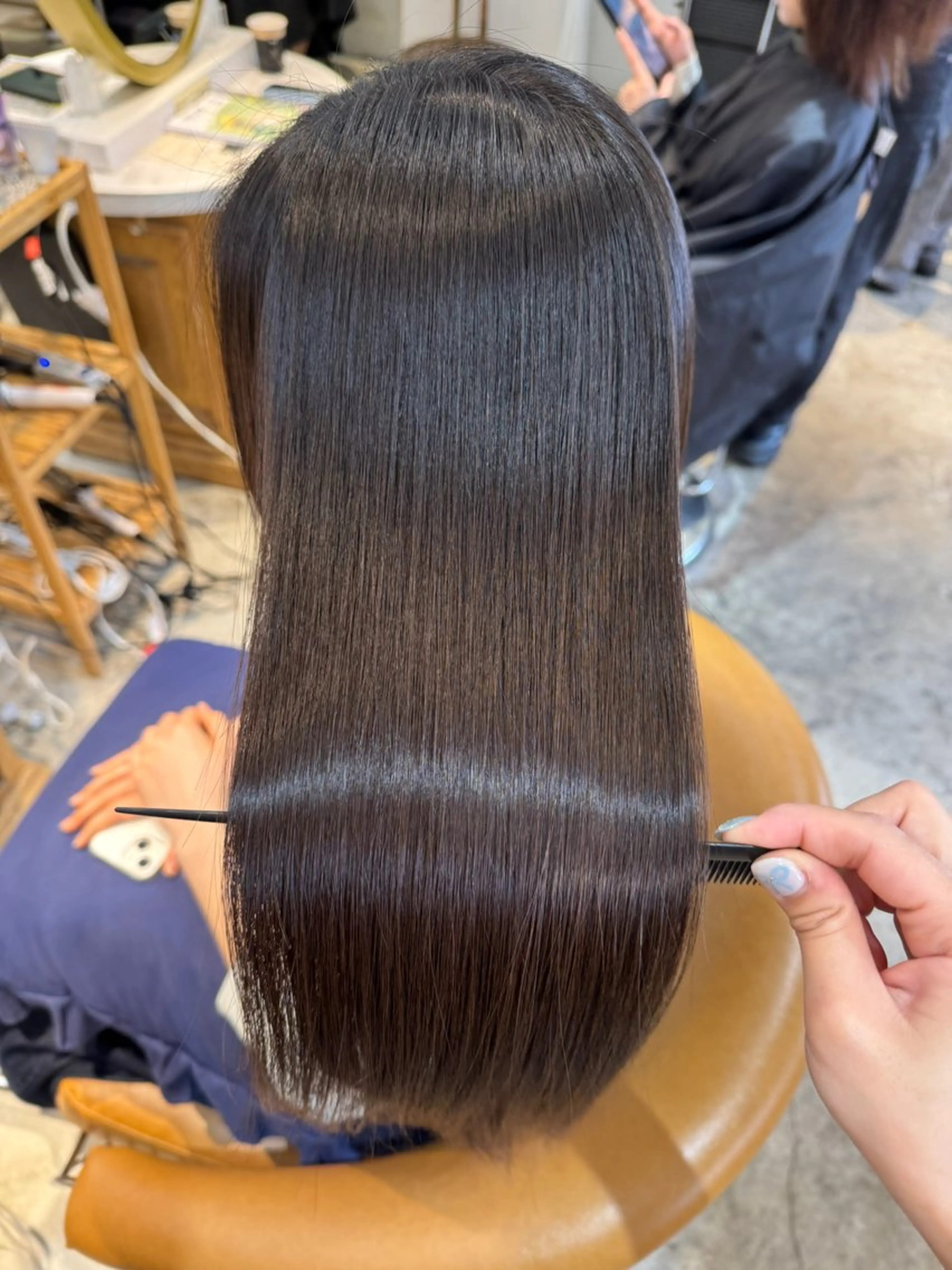 ロング 髪質改善 縮毛矯正 カット ヘアカラー トリートメント ヘアセット 髪質改善/ボブ /韓国/erikoのヘアスタイル