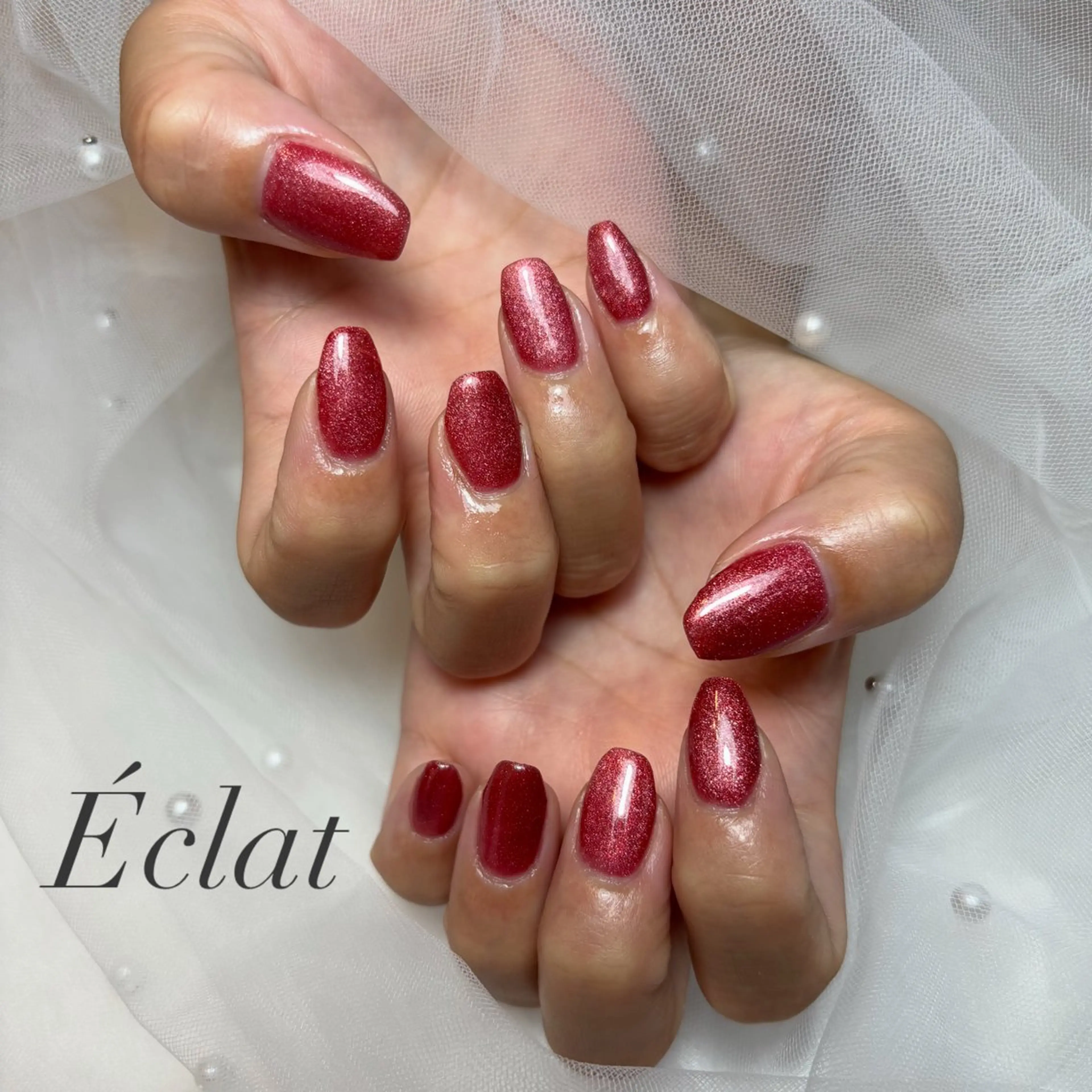 ネイル マグネットネイル nail salon Éclatのネイルデザイン