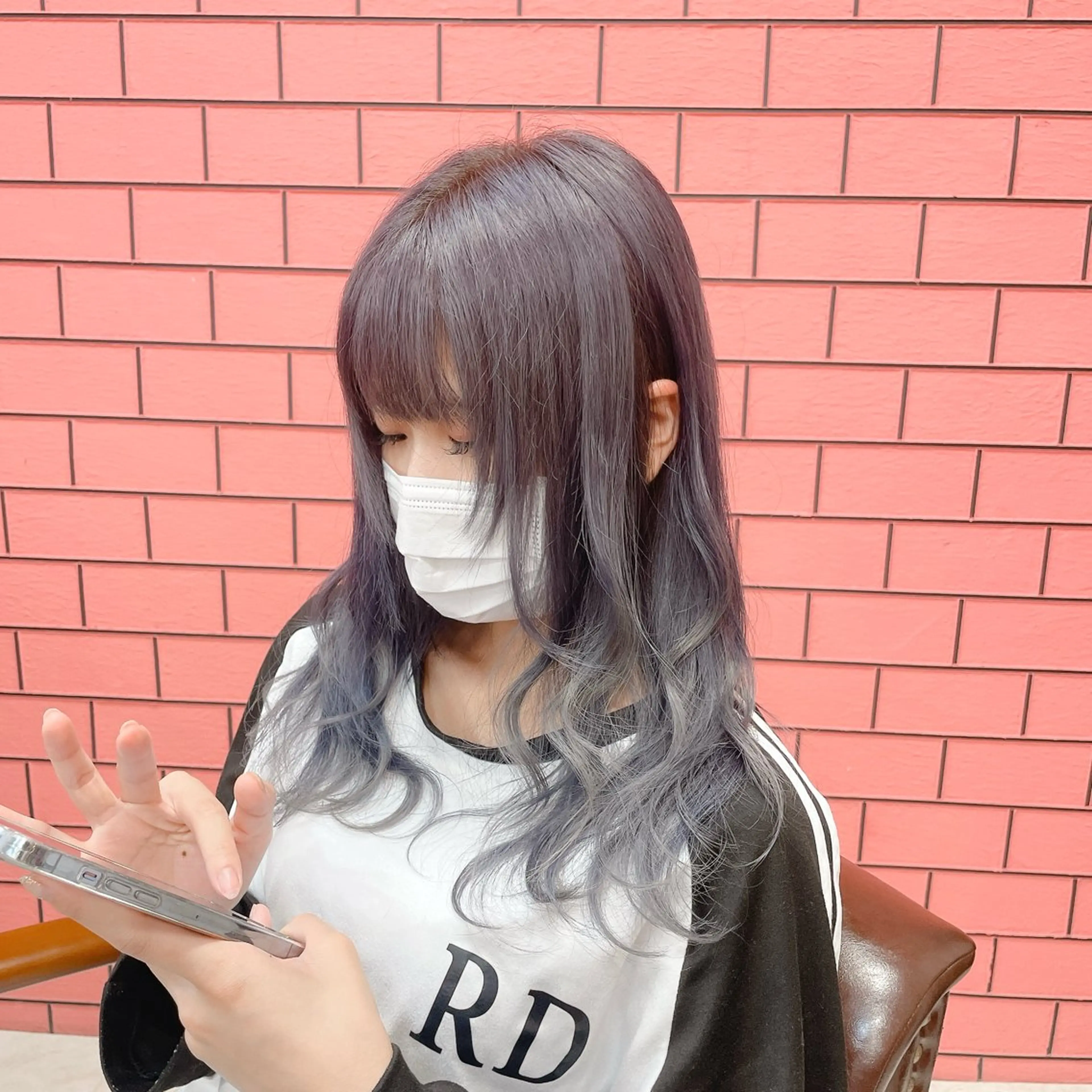 ロング カラー バレイヤージュ ブリーチ ケアブリーチ ダークグレー ダブルカラー ヘアカラー トリートメント デザインカラー 髪質改善Lilithのその他イメージ