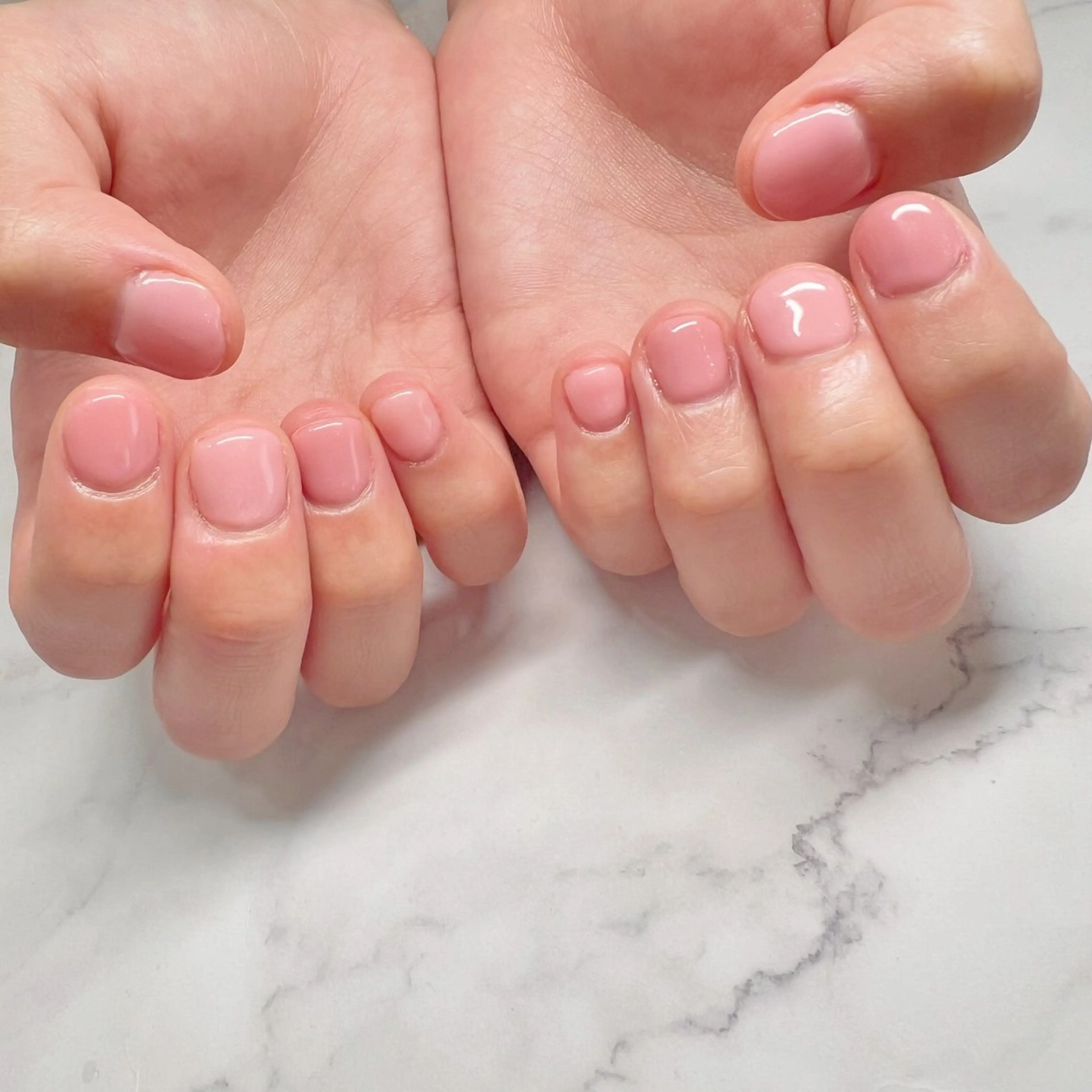 ネイル ワンカラーネイル ピンク H. Sayuriのネイルデザイン