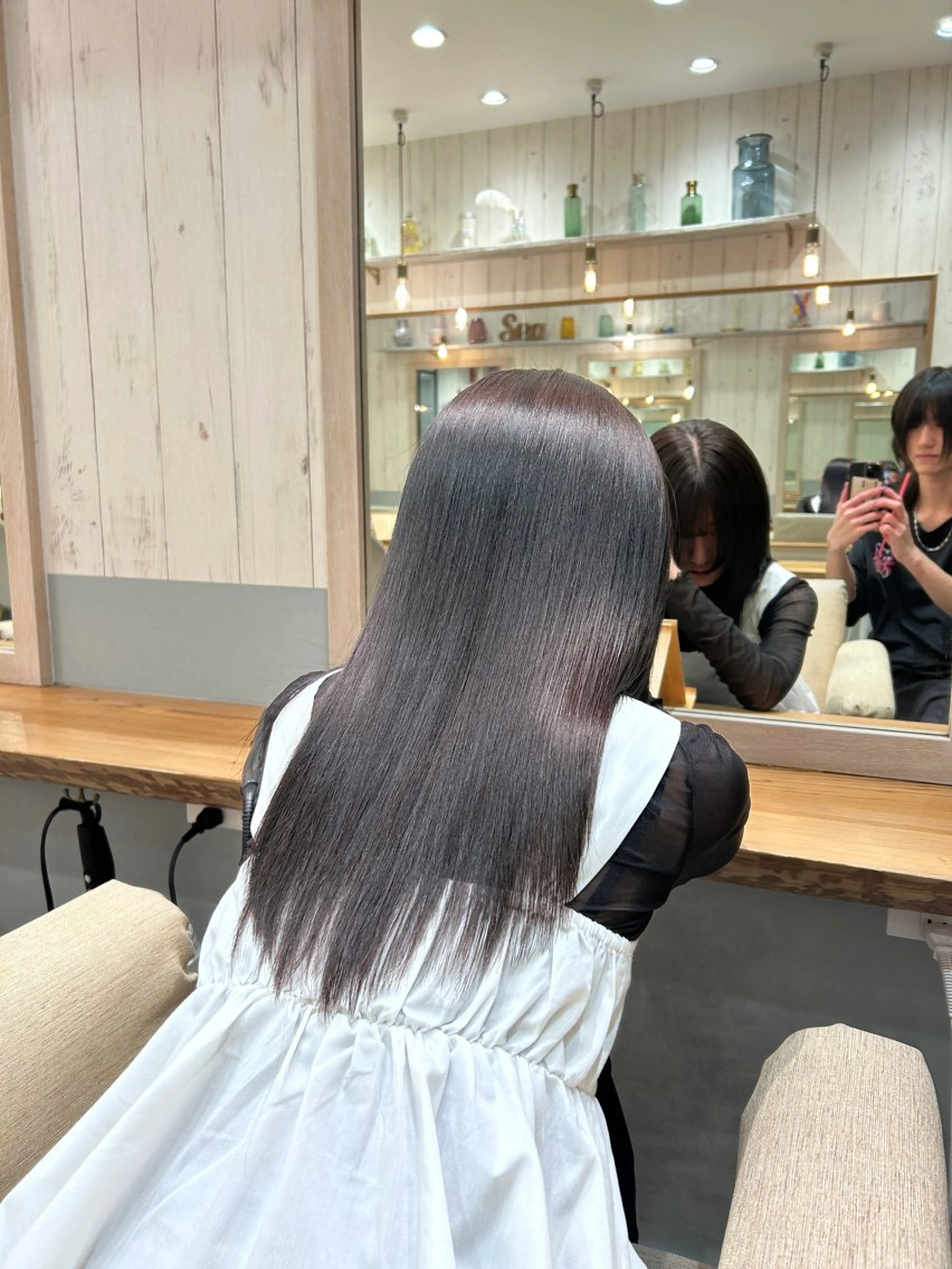 セミロング ボブ/レイヤーボブ/ 髪質改善/梶川 夏季のヘアスタイル