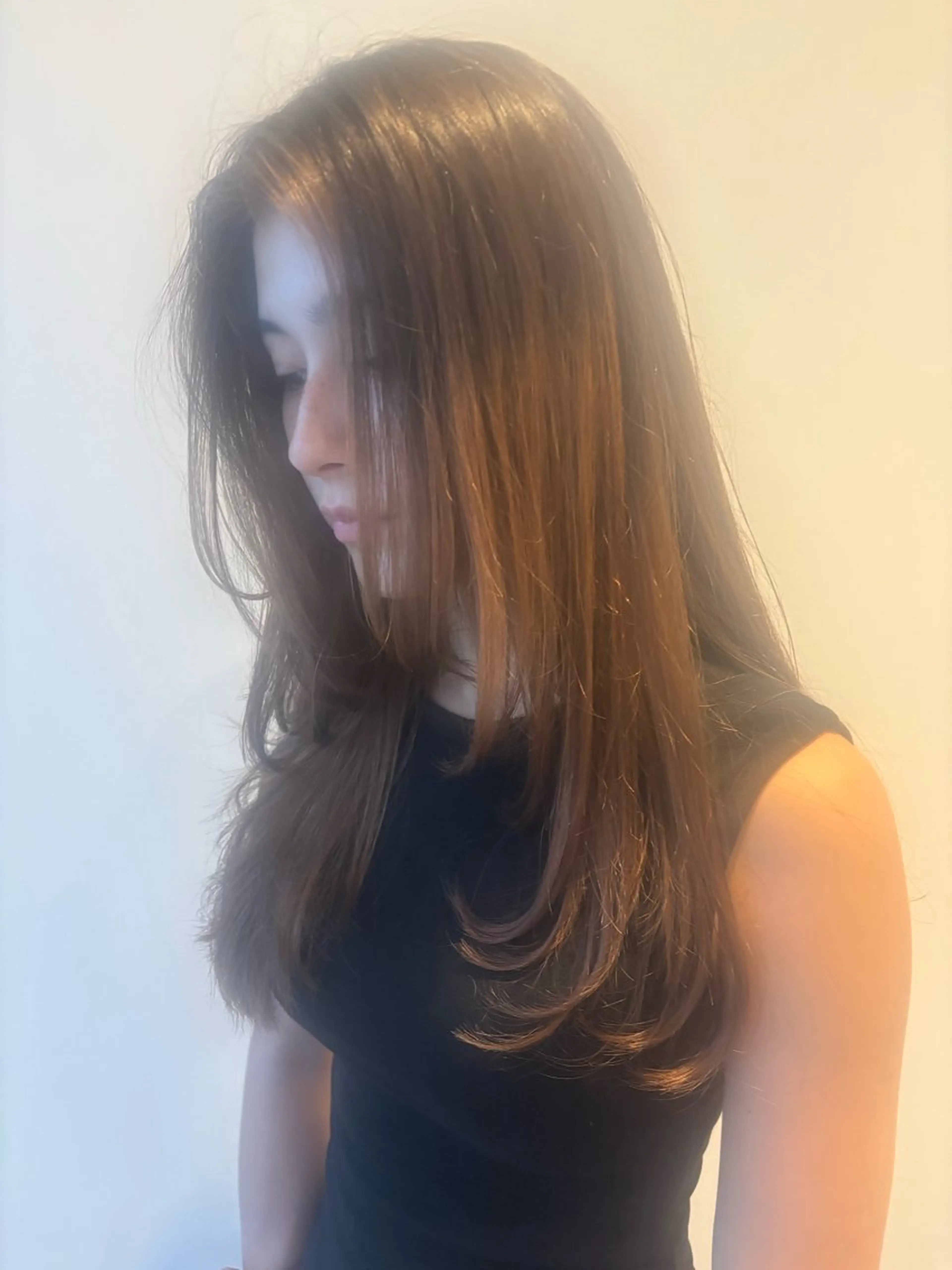 ロング レイヤーカット 堀 ゆきみのヘアスタイル