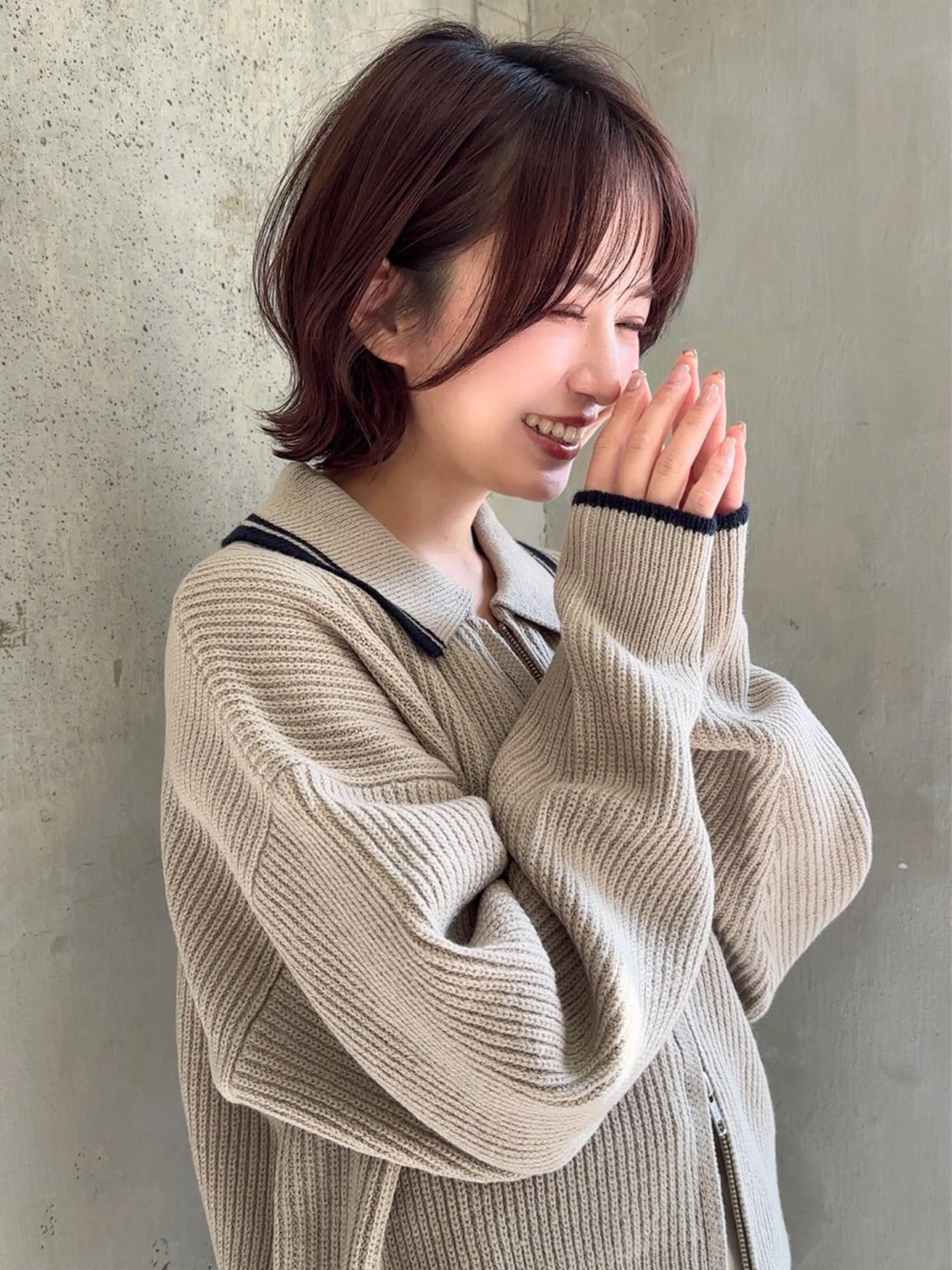 ミディアム カット ヘアカラー 廣瀬双葉 トップスタイリストのヘアスタイル