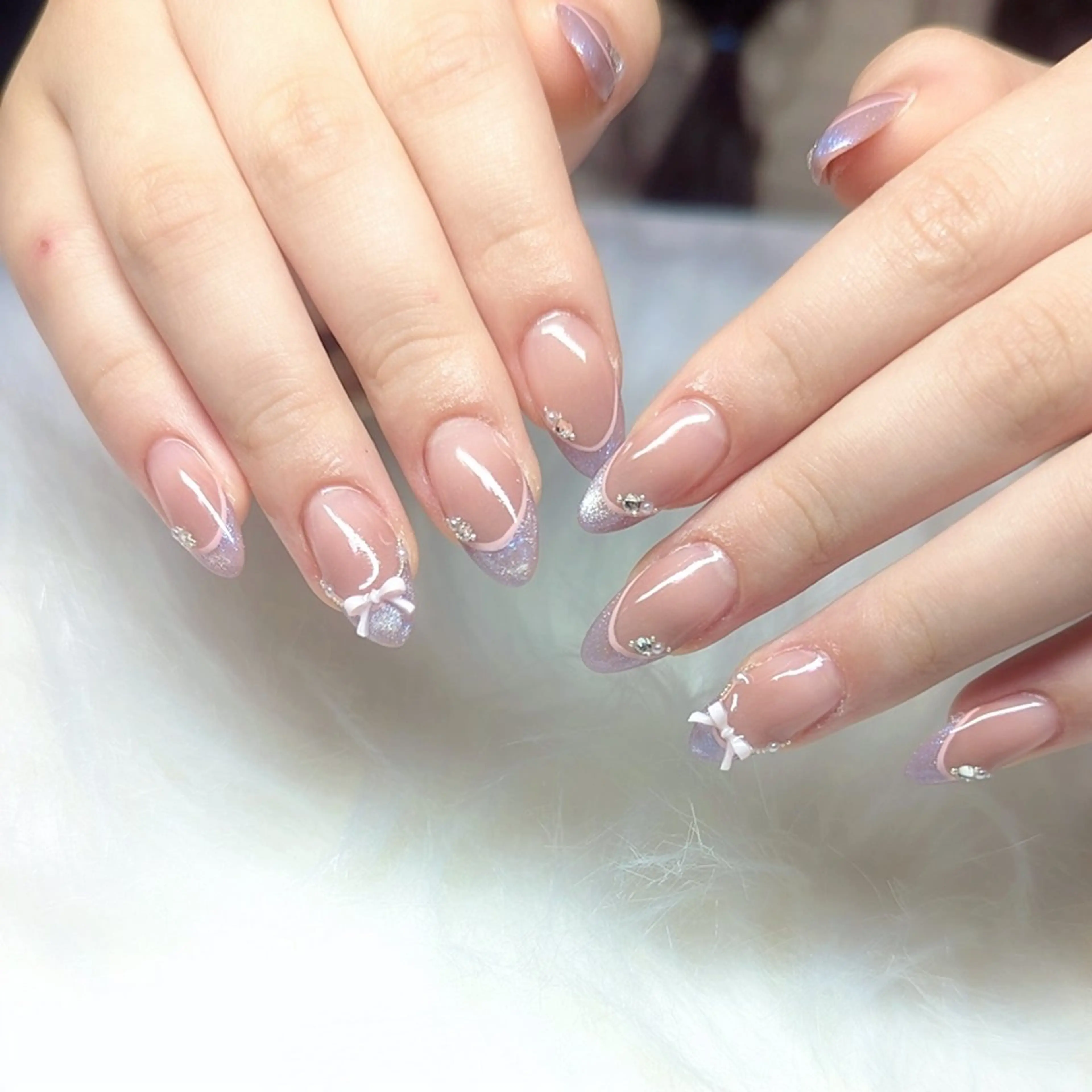 ネイル フレンチネイル ハンドネイル クロキ 。のネイルデザイン