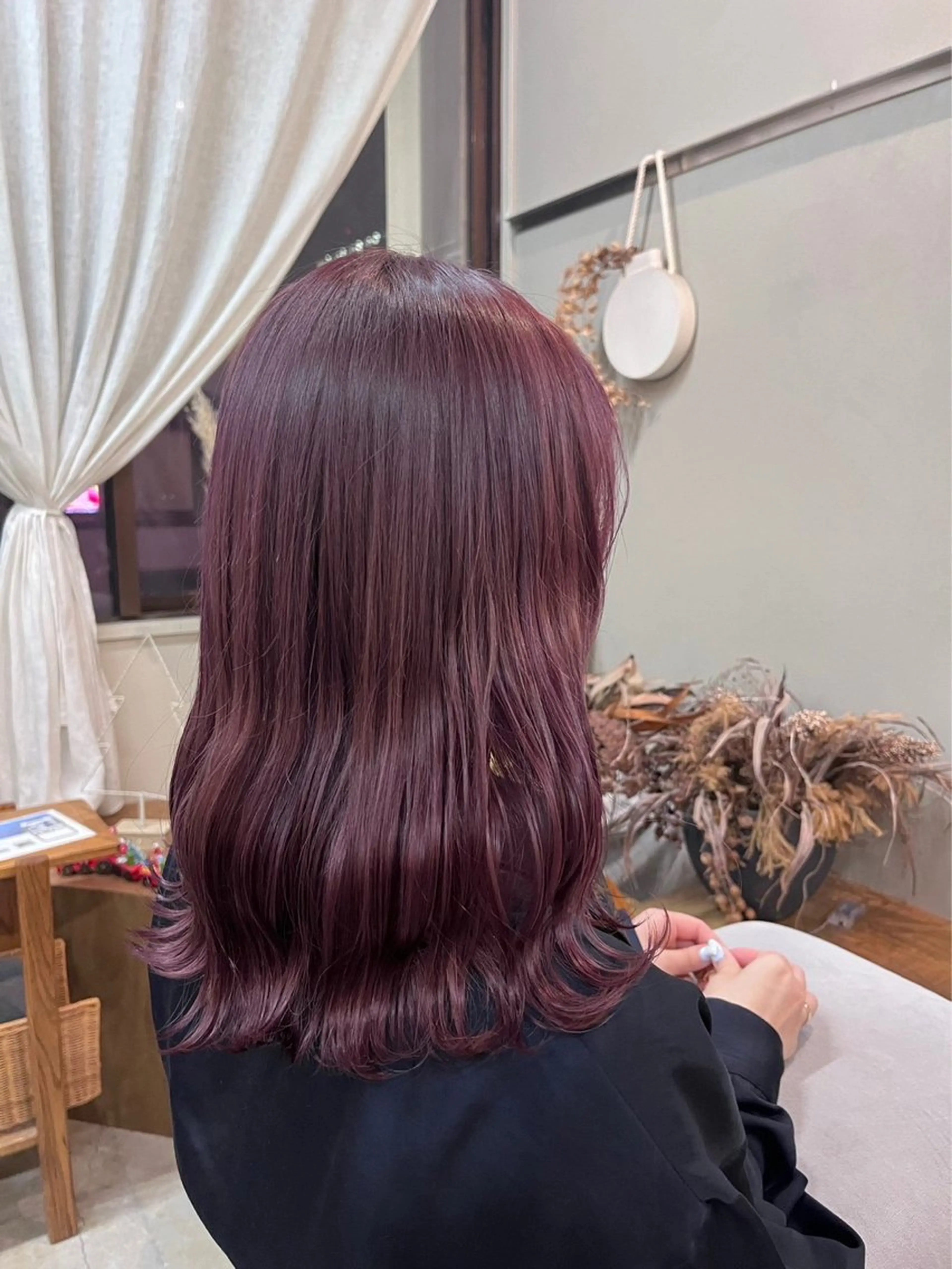 セミロング カラー NIKO/名古屋/ 伏見/花屋併設のヘアスタイル