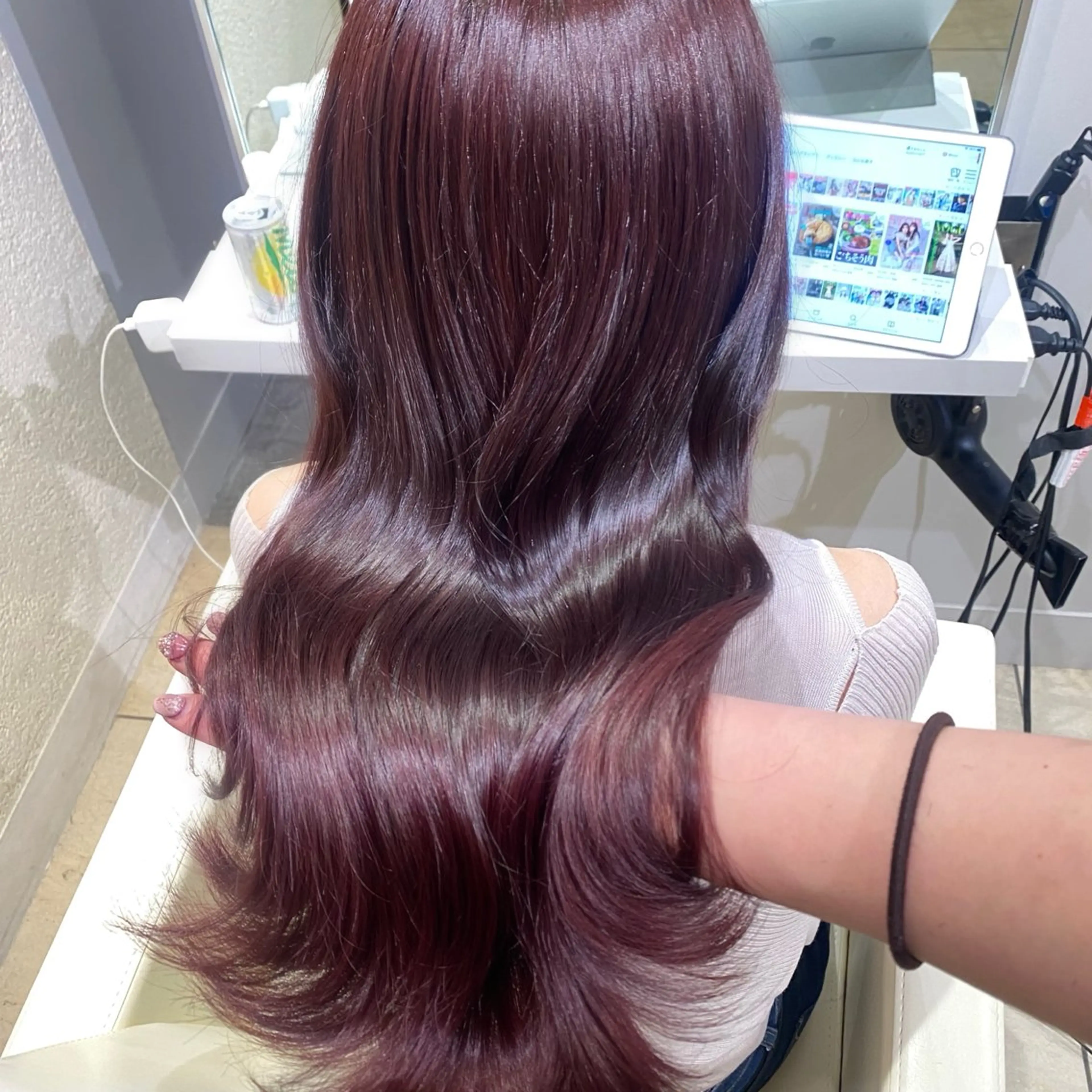 ロング カラー ヘアカラー トリートメント 🎀艶髪/韓国❤︎ 新宿Kanaのヘアスタイル