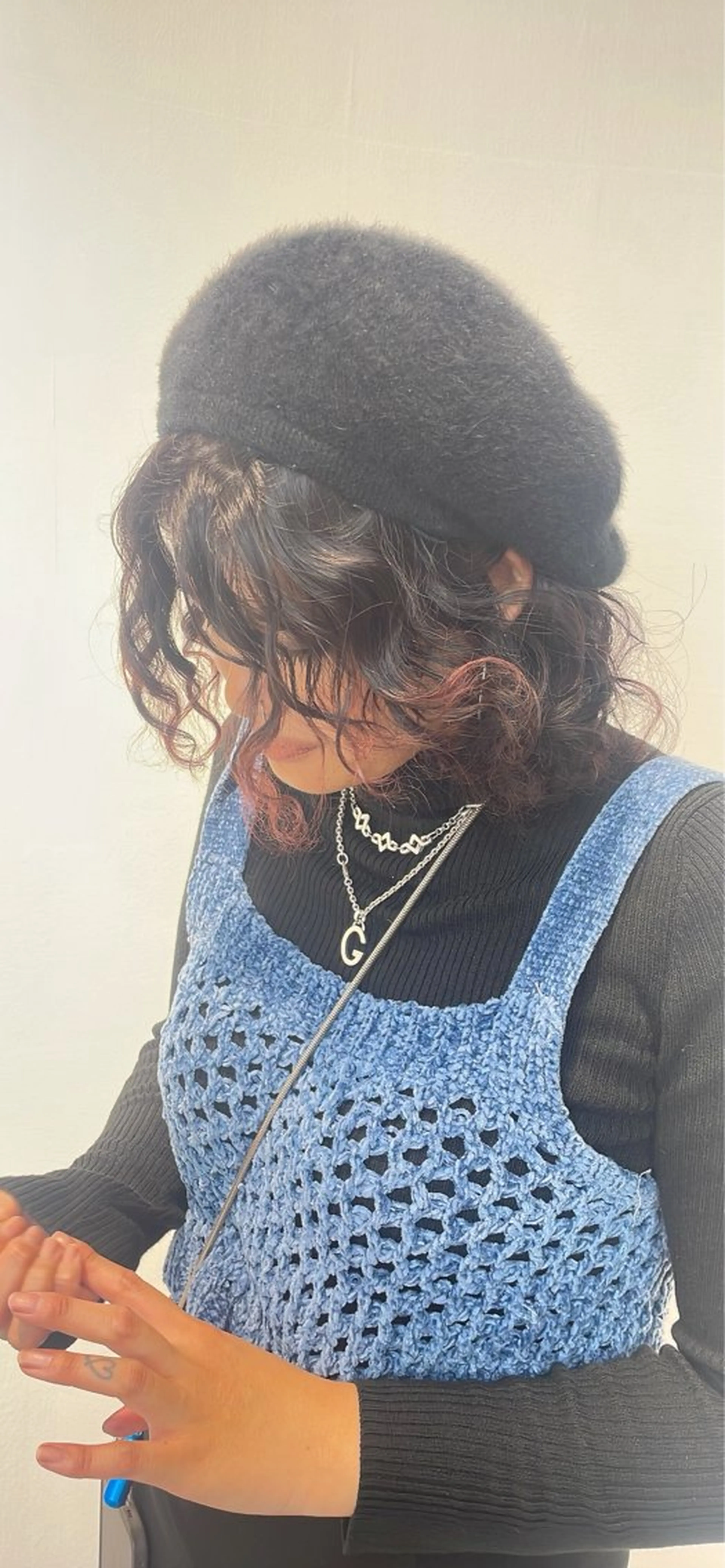 ミディアム カラー パーマ Ayaka 福岡美容師のヘアスタイル