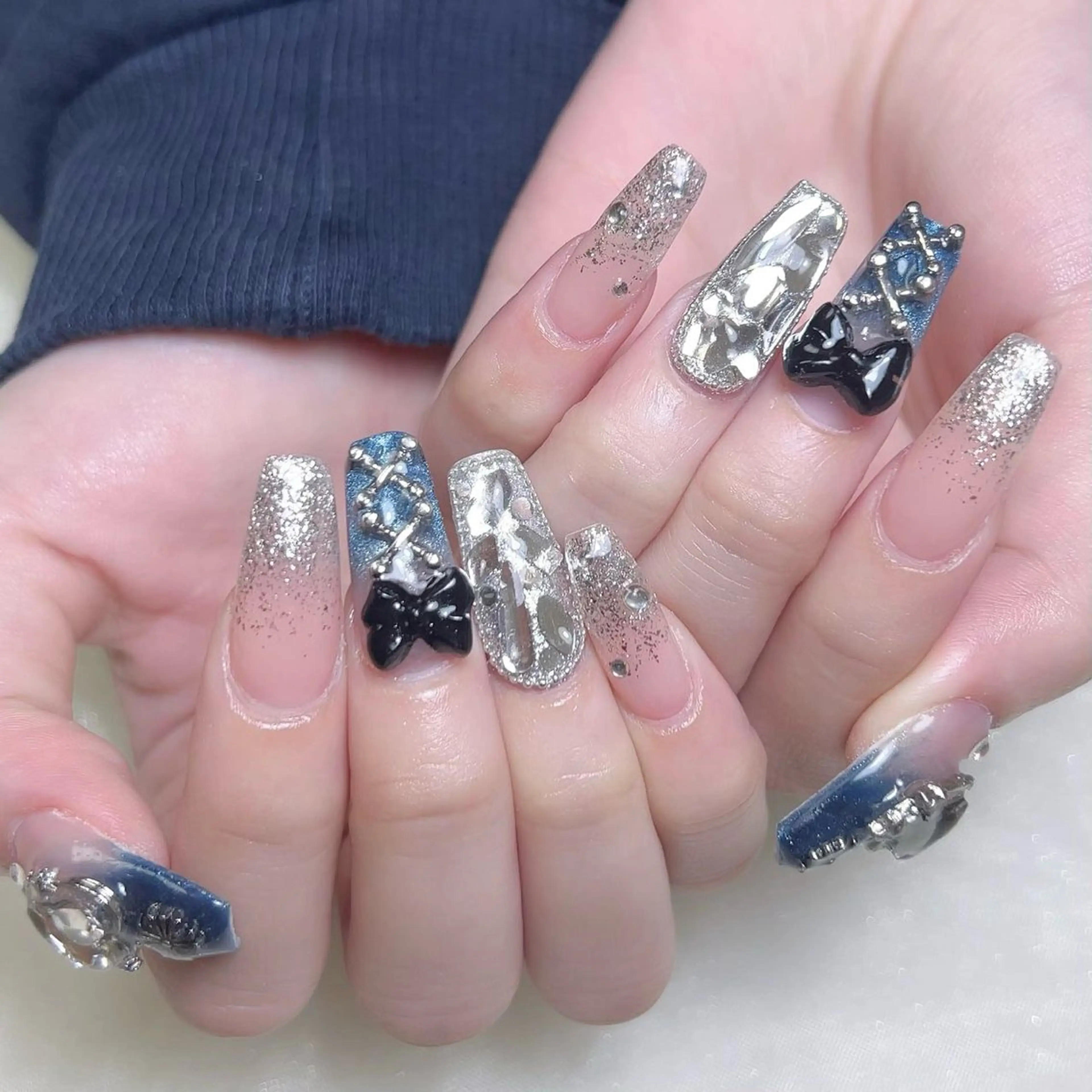 メンズ ネイル 持ち込み ハンドネイル Nail salon 木にいるのネイルデザイン