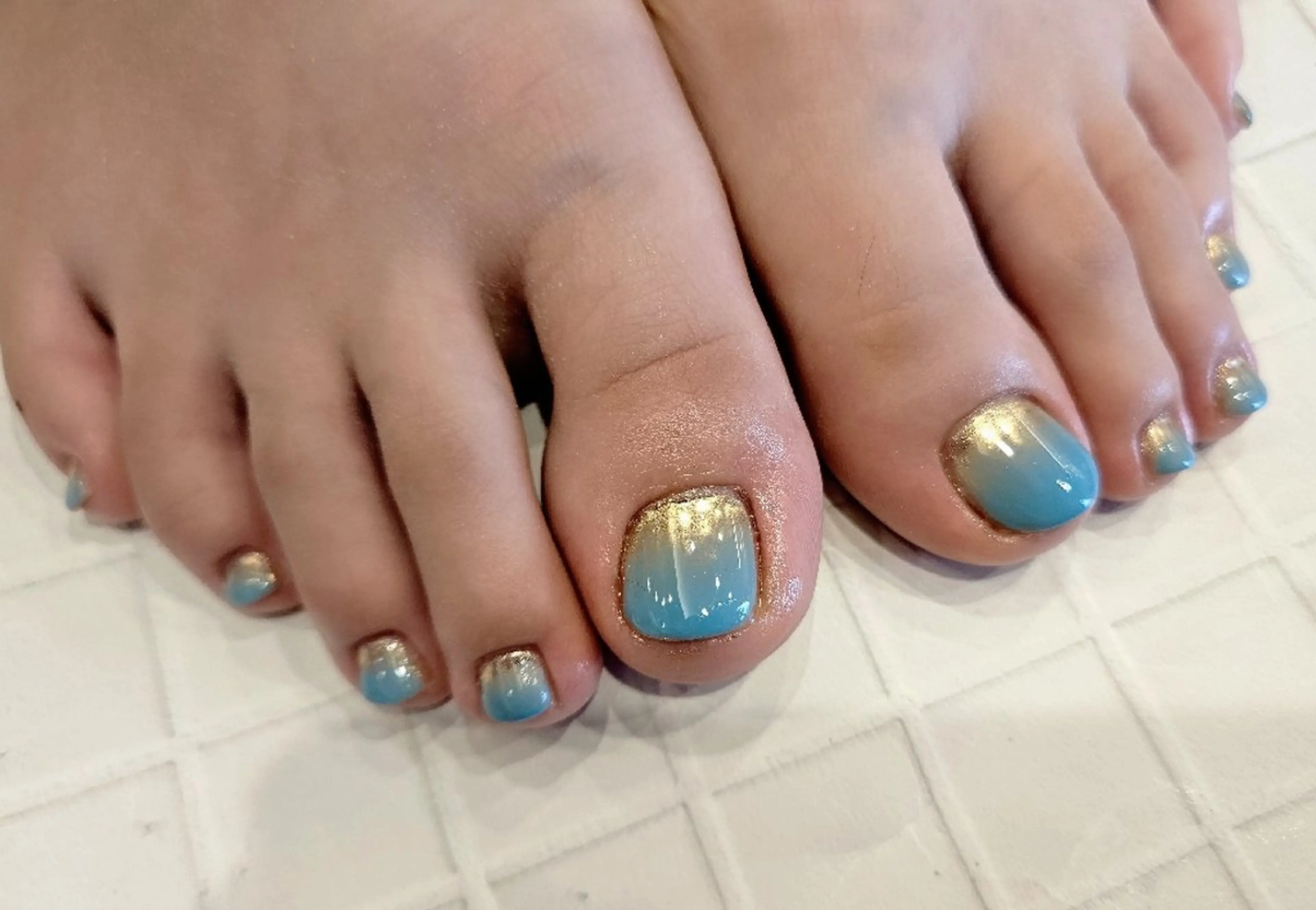 ネイル フットネイル 関口 友菜のヘアスタイル