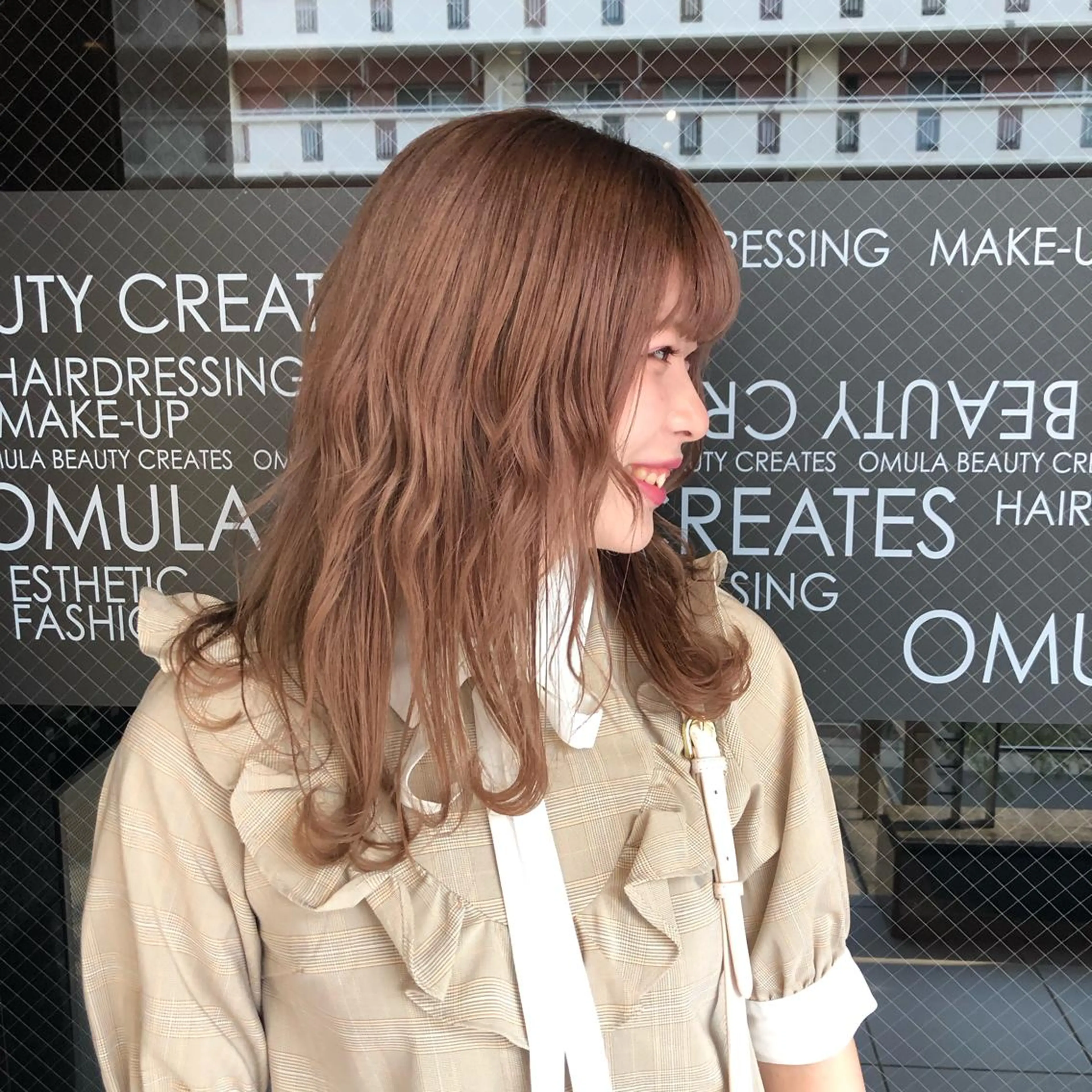 セミロング カラー ヘアアレンジ XENA表参道 MIKUのヘアスタイル
