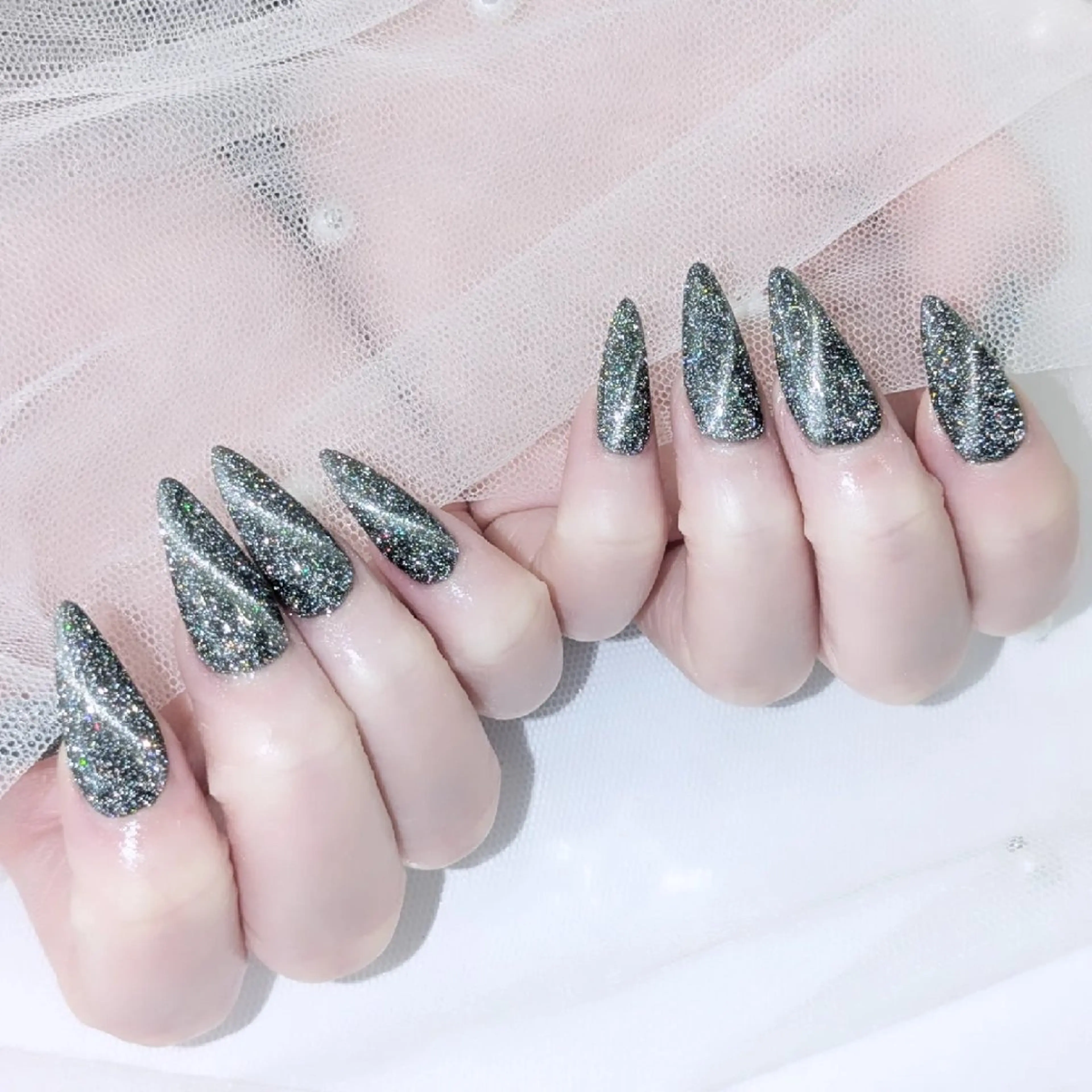 ネイル 長さ出し スカルプネイル Lily nail 船橋 yuki🍒のネイルデザイン