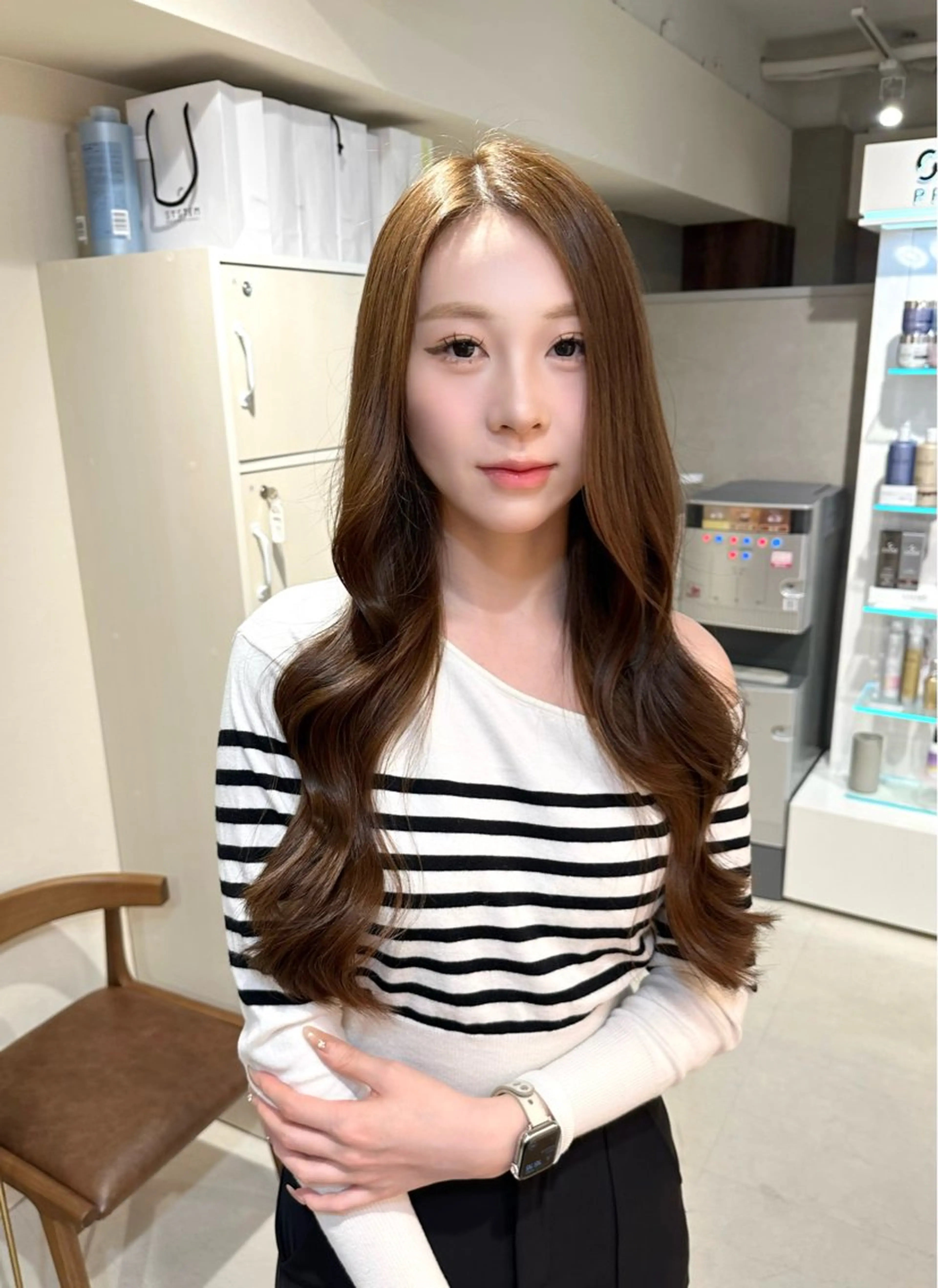 ロング カラー 松永 悠里のヘアスタイル