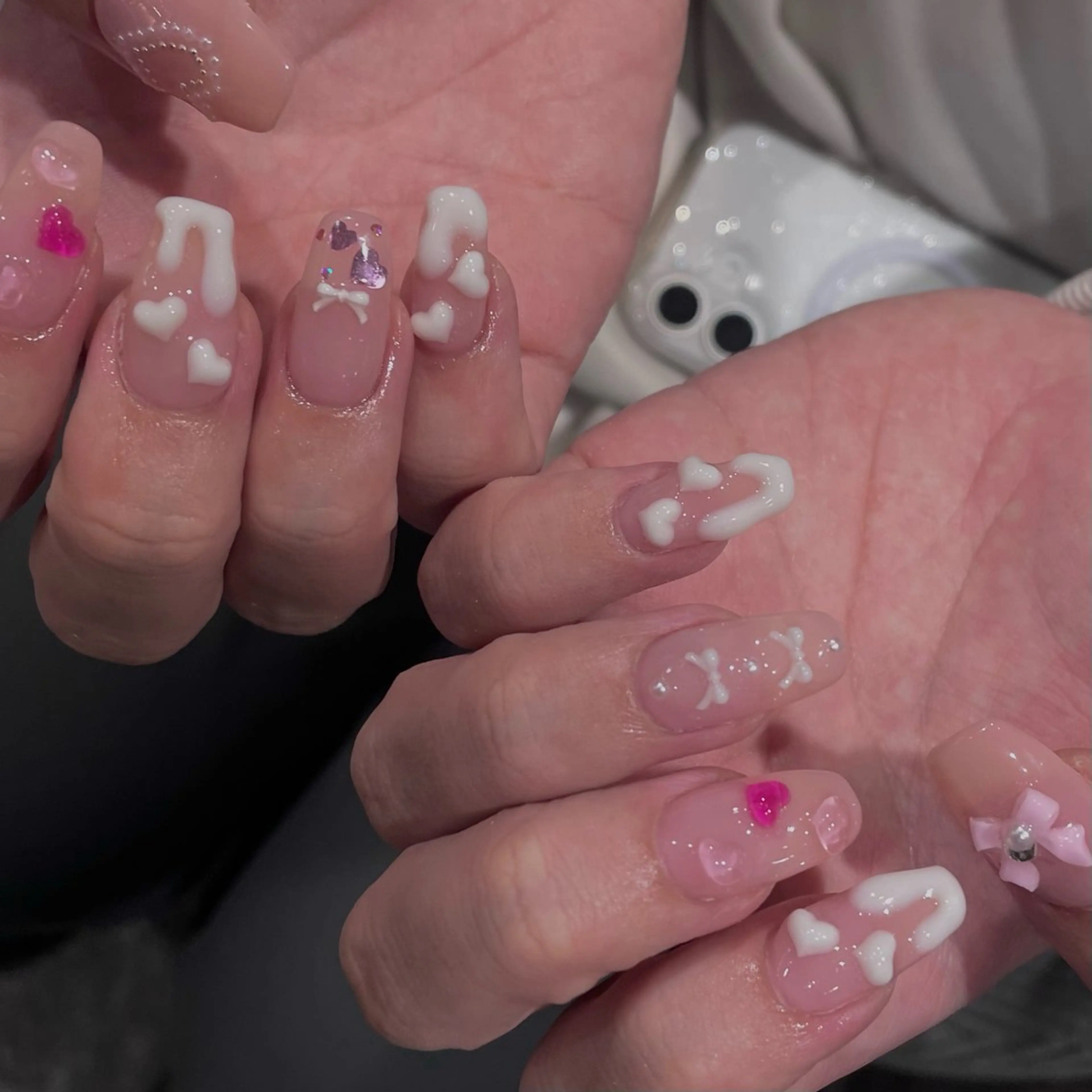 ネイル バレンタイン ハンドネイル OAK中目黒 ネイリスト Nicoのネイルデザイン