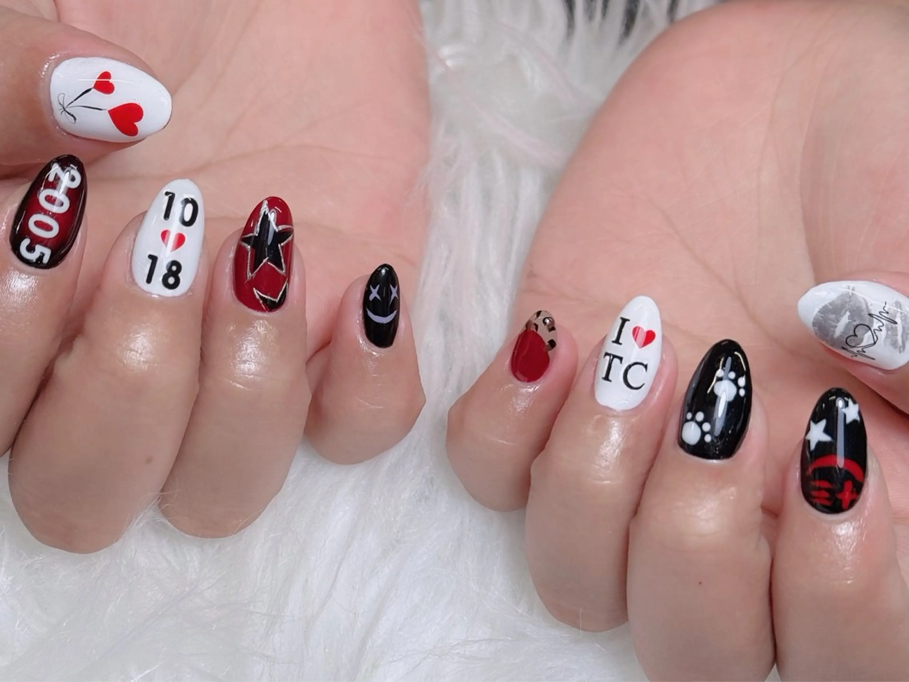 ネイル オーロラネイル チークネイル フットネイル フレンチネイル ハロウィン ハンドネイル Lumi Nail 新大久保3‘のネイルデザイン