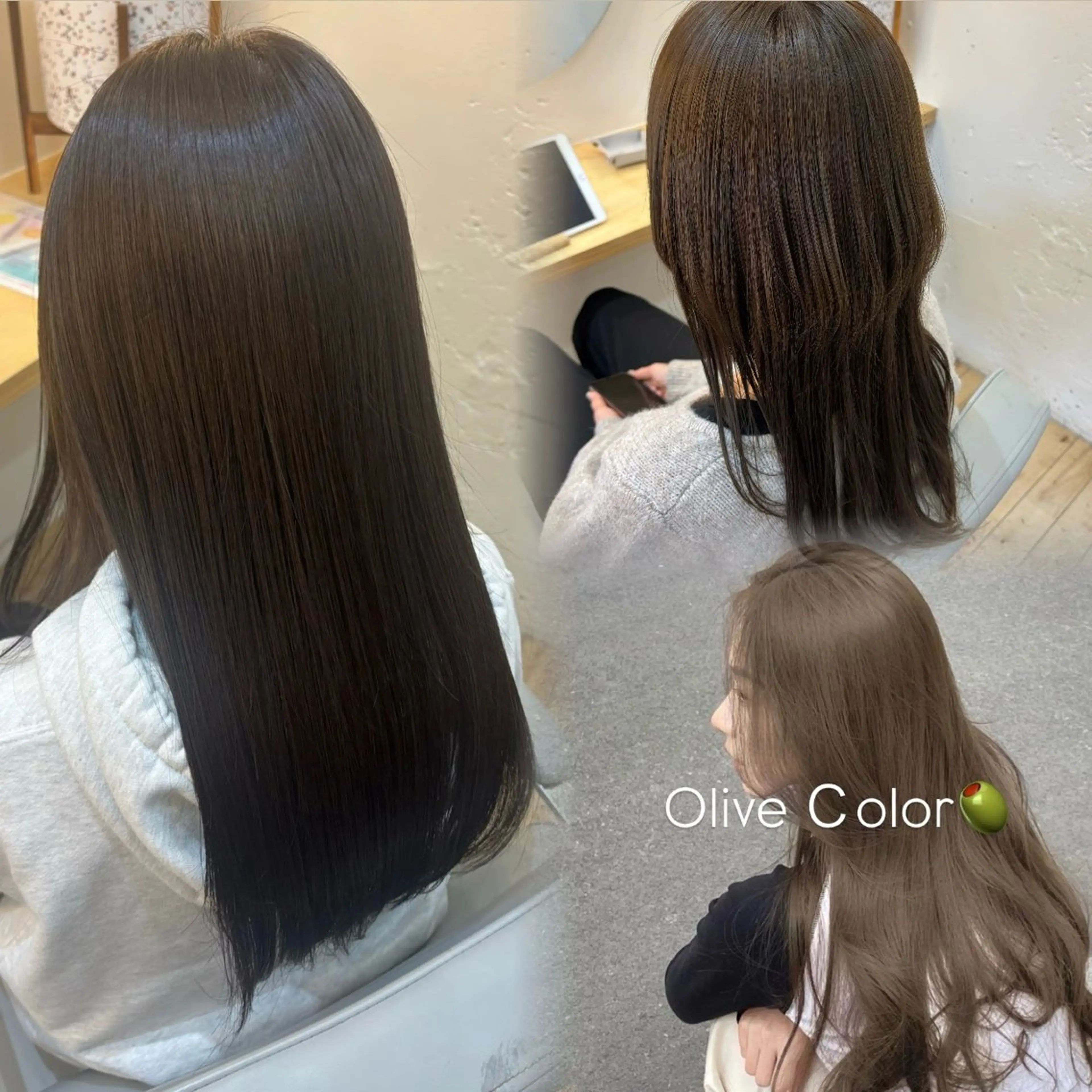 カラー 透明感カラー はら あおいのヘアスタイル