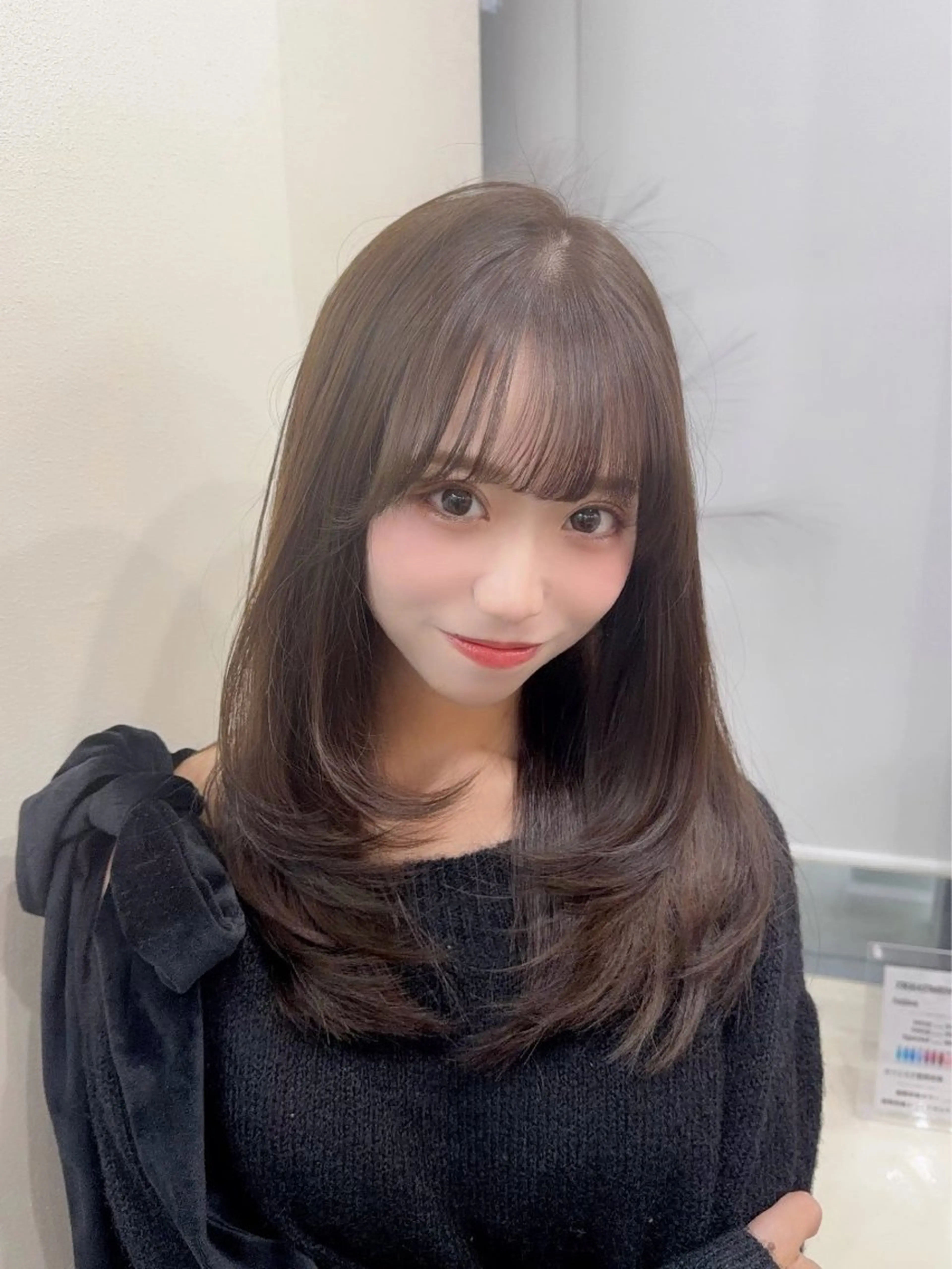 ミディアム カラー 伸ばしかけ レイヤーカット カット ヘアカラー トリートメント 韓国ヘア/髪質改善 /natsuki🧸のヘアスタイル