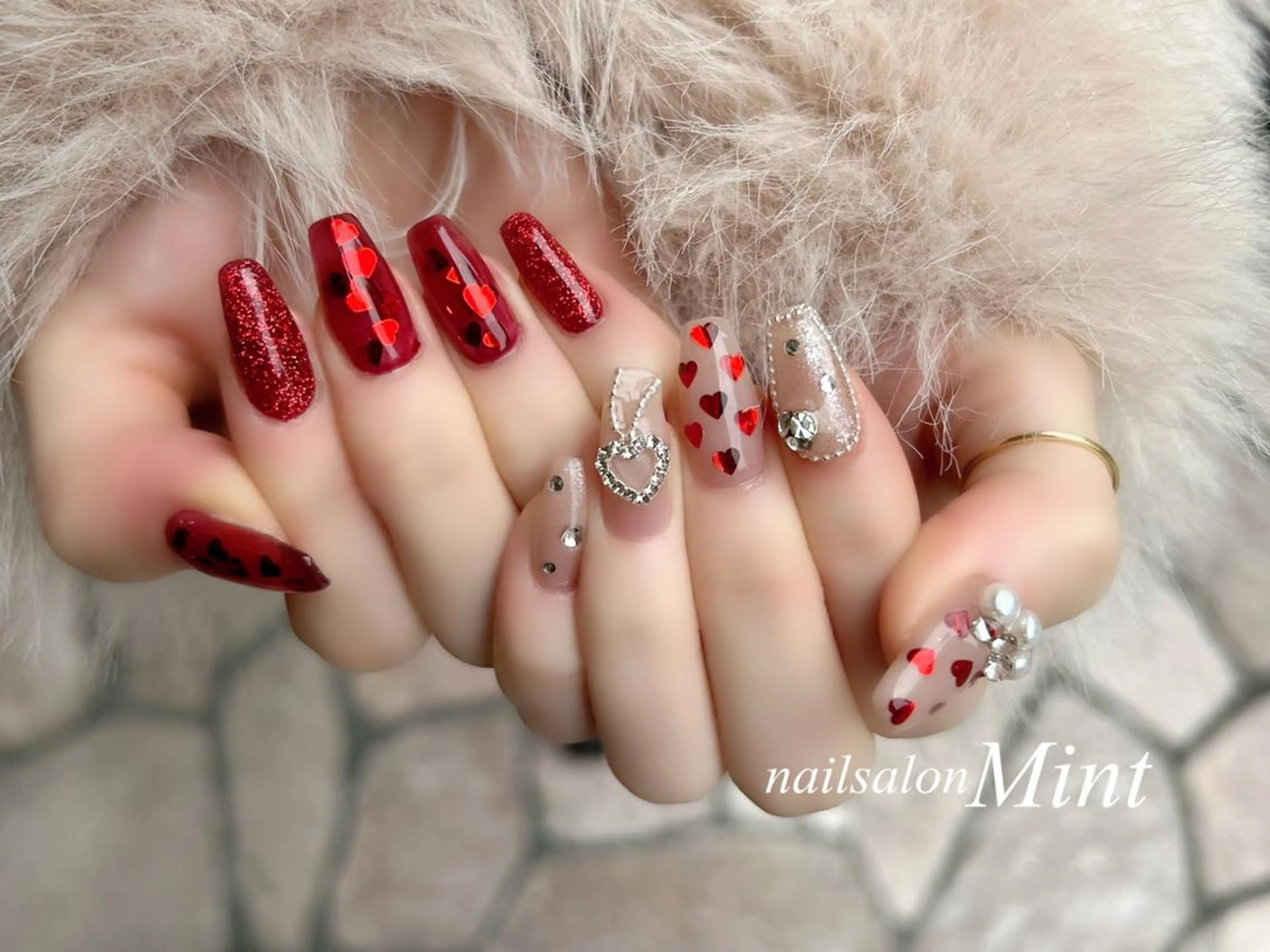 セミロング ハンドネイル ハンドケア nailsalon mintのネイルデザイン