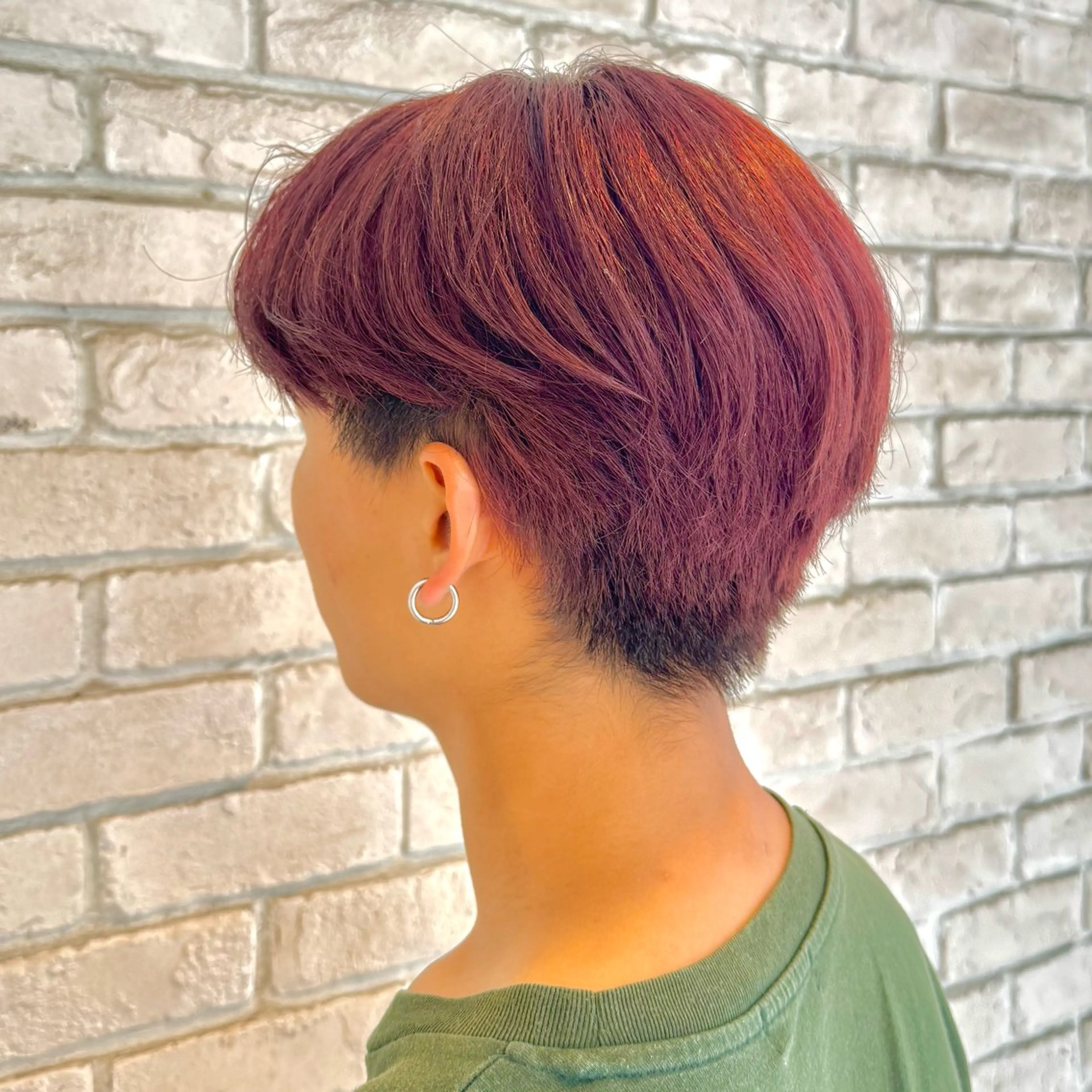 カラー メンズ 横浜｜韓国レイヤー｜ 暖色カラー｜まなとのヘアスタイル