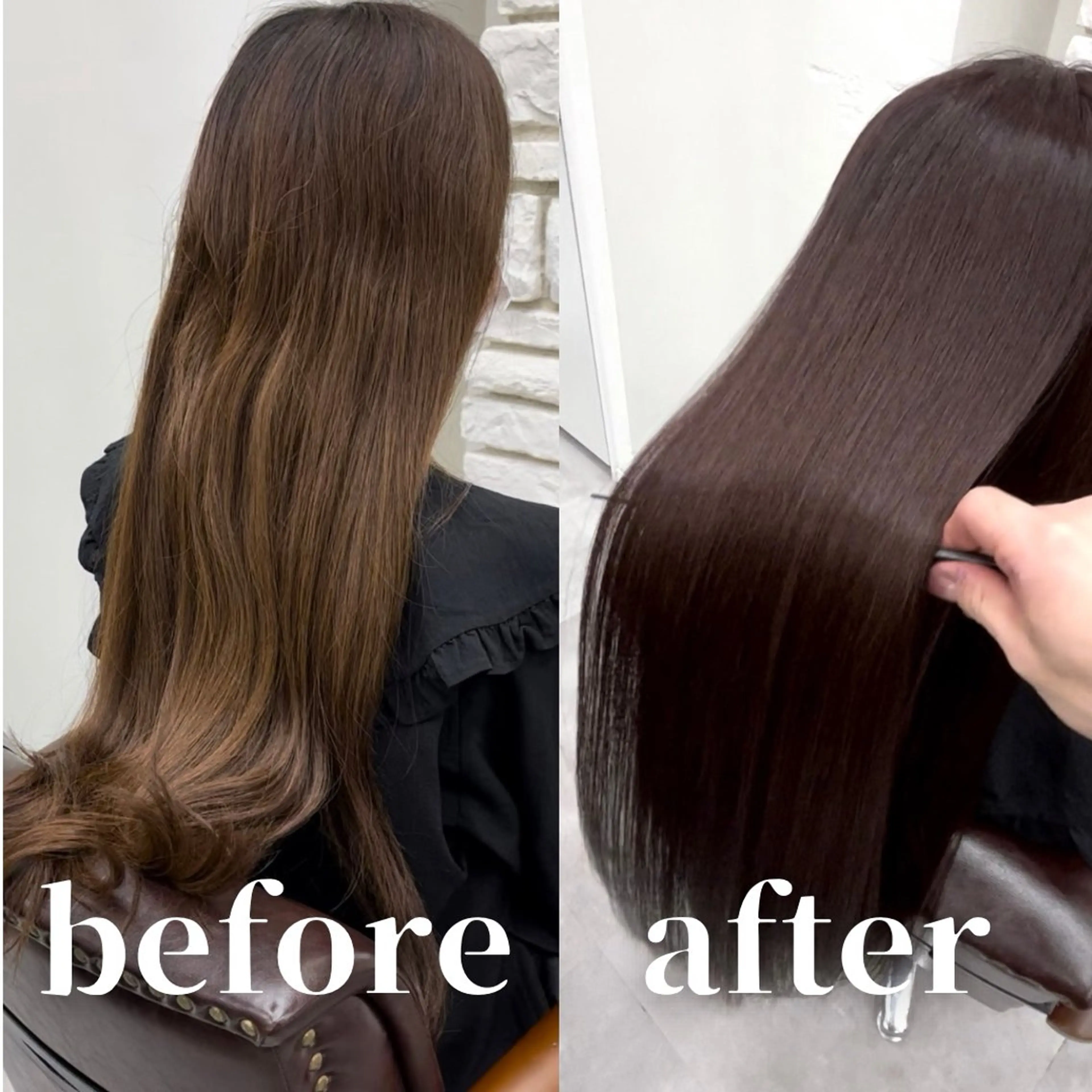 ロング 髪質改善 トリートメント カット ヘアカラー トリートメント 天王寺髪質改善なら よしみさん✨のヘアスタイル