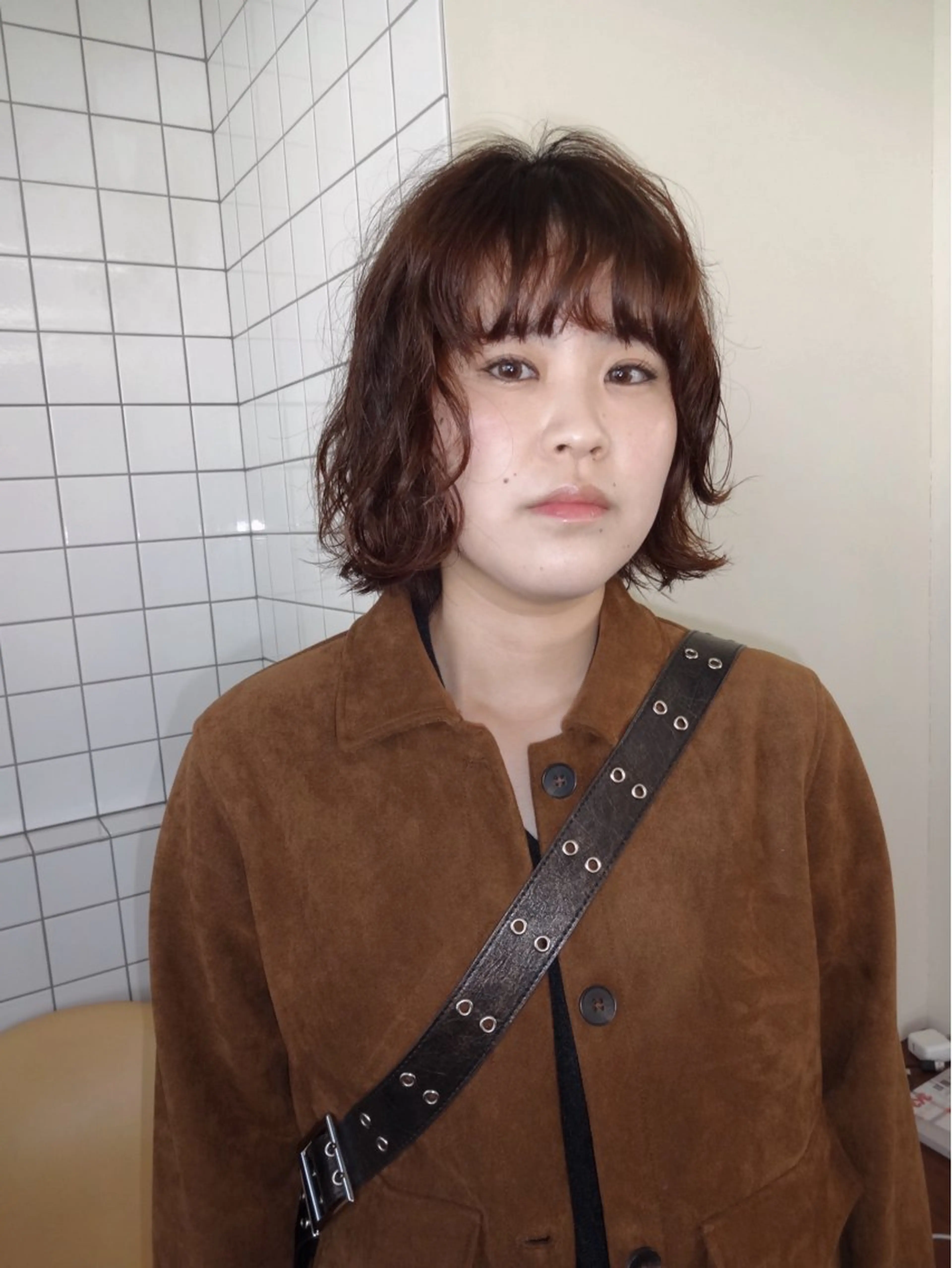 ショート パーマ カット パーマ ボブパーマ/パーマ ウルフパーマのヘアスタイル