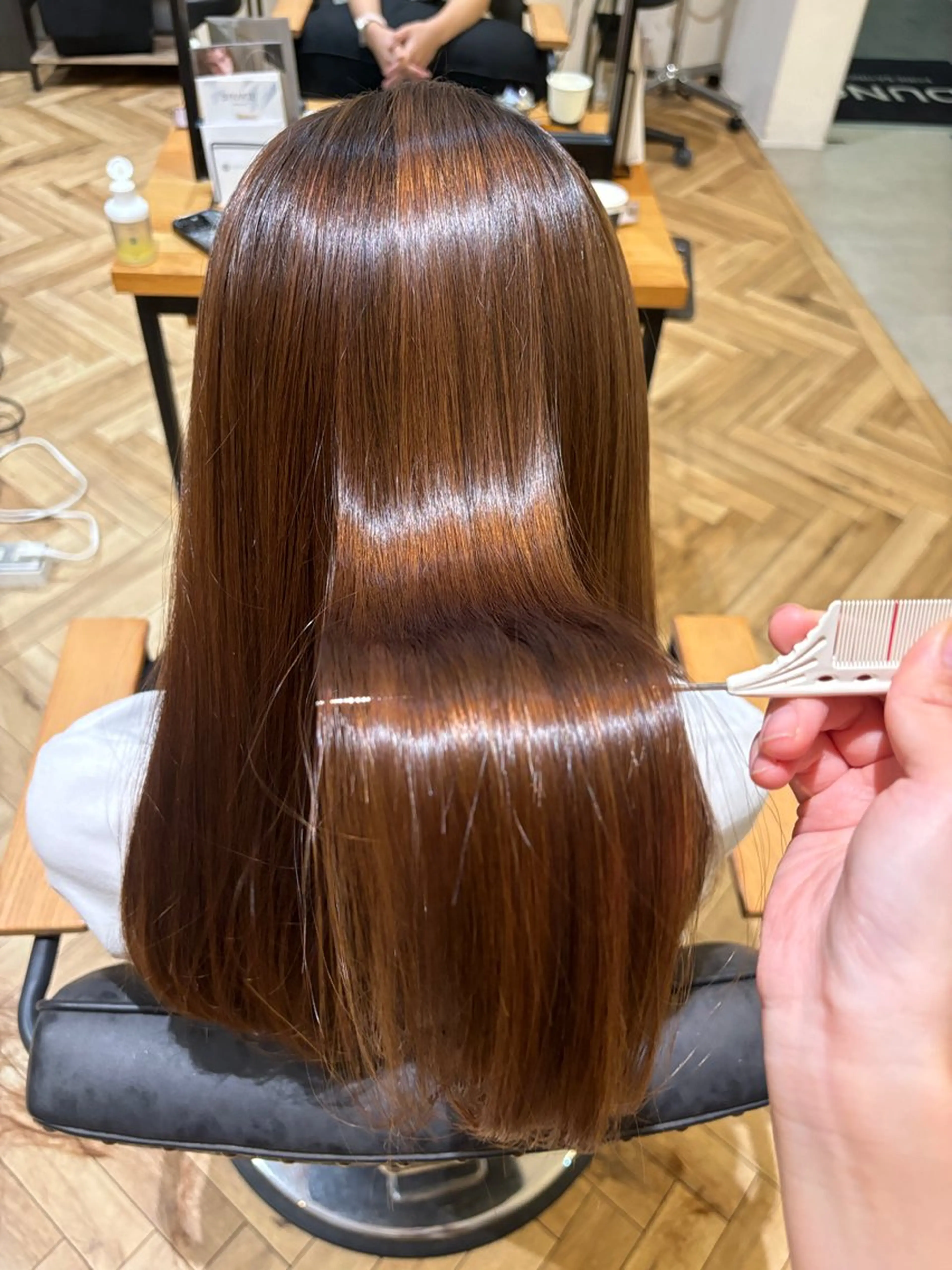 カット＋クオライン縮毛矯正＋フレグランストリートメント¥16460→14000の写真