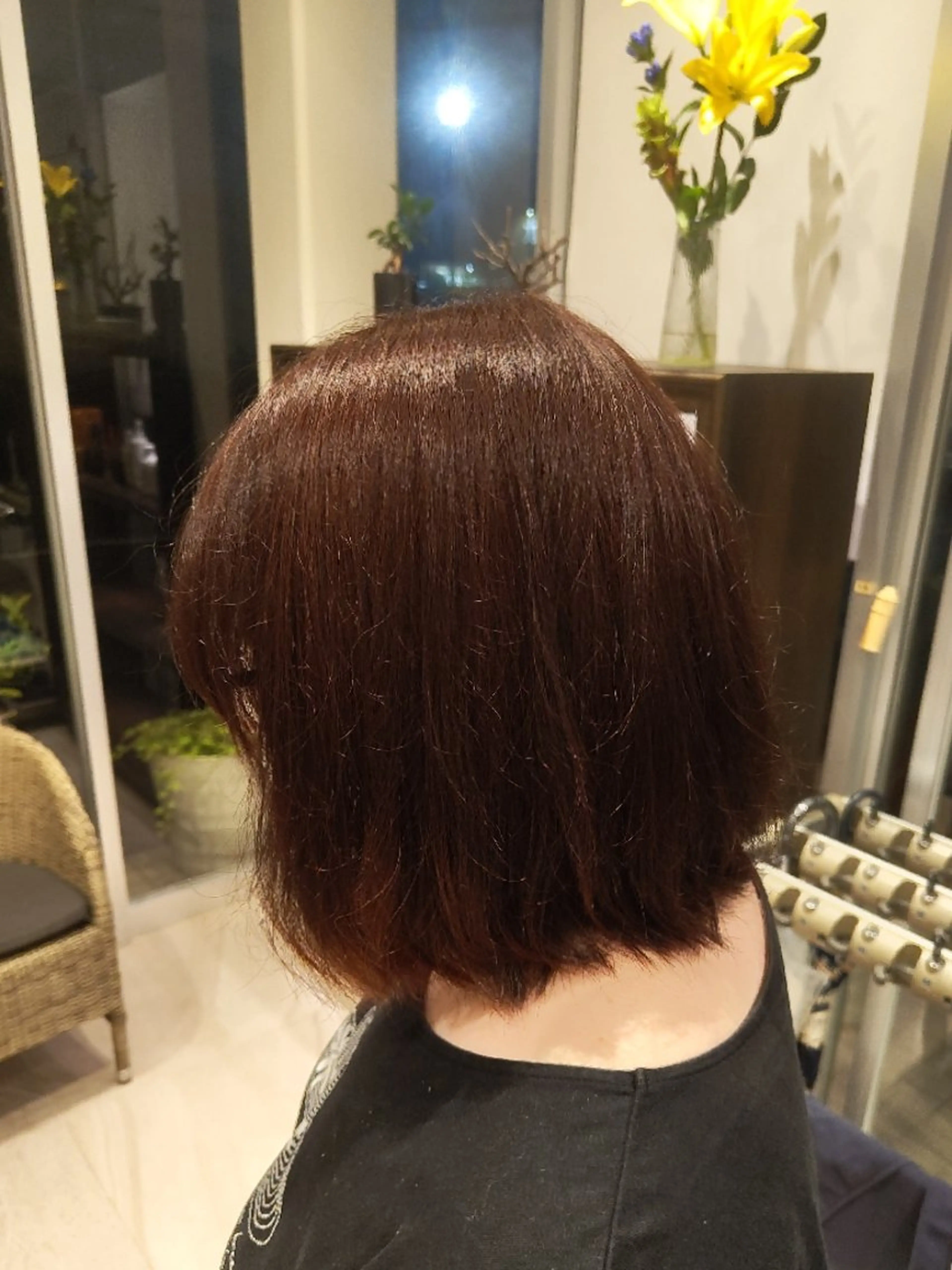 カラー 黒髪 ブリーチ ブリーチなしカラー レッドカラー 鈴木 万里奈のその他イメージ