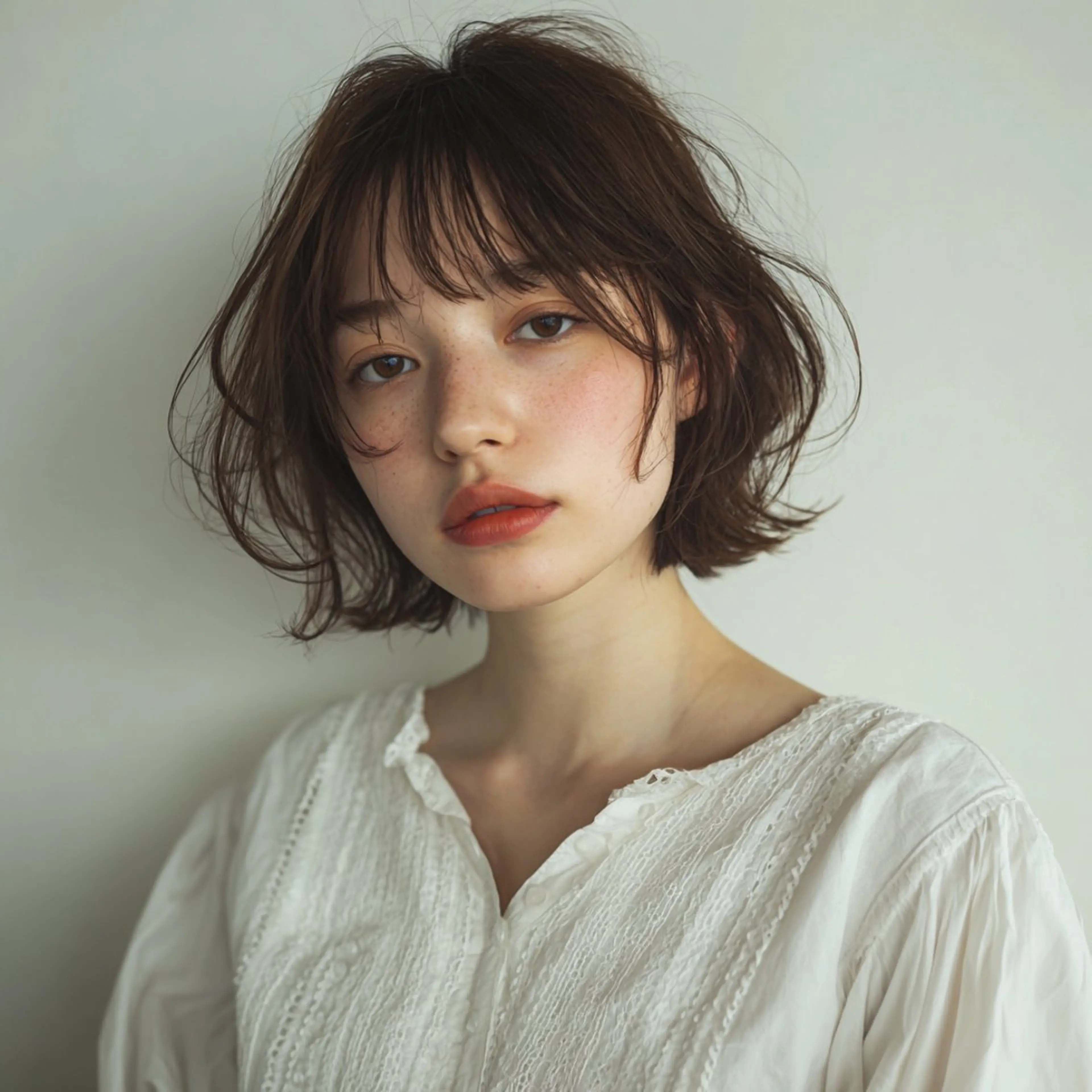 ショート カラー パーマ ヘアアレンジ ブリーチ無しWカラー 🫧CLUTCH砂川のヘアスタイル