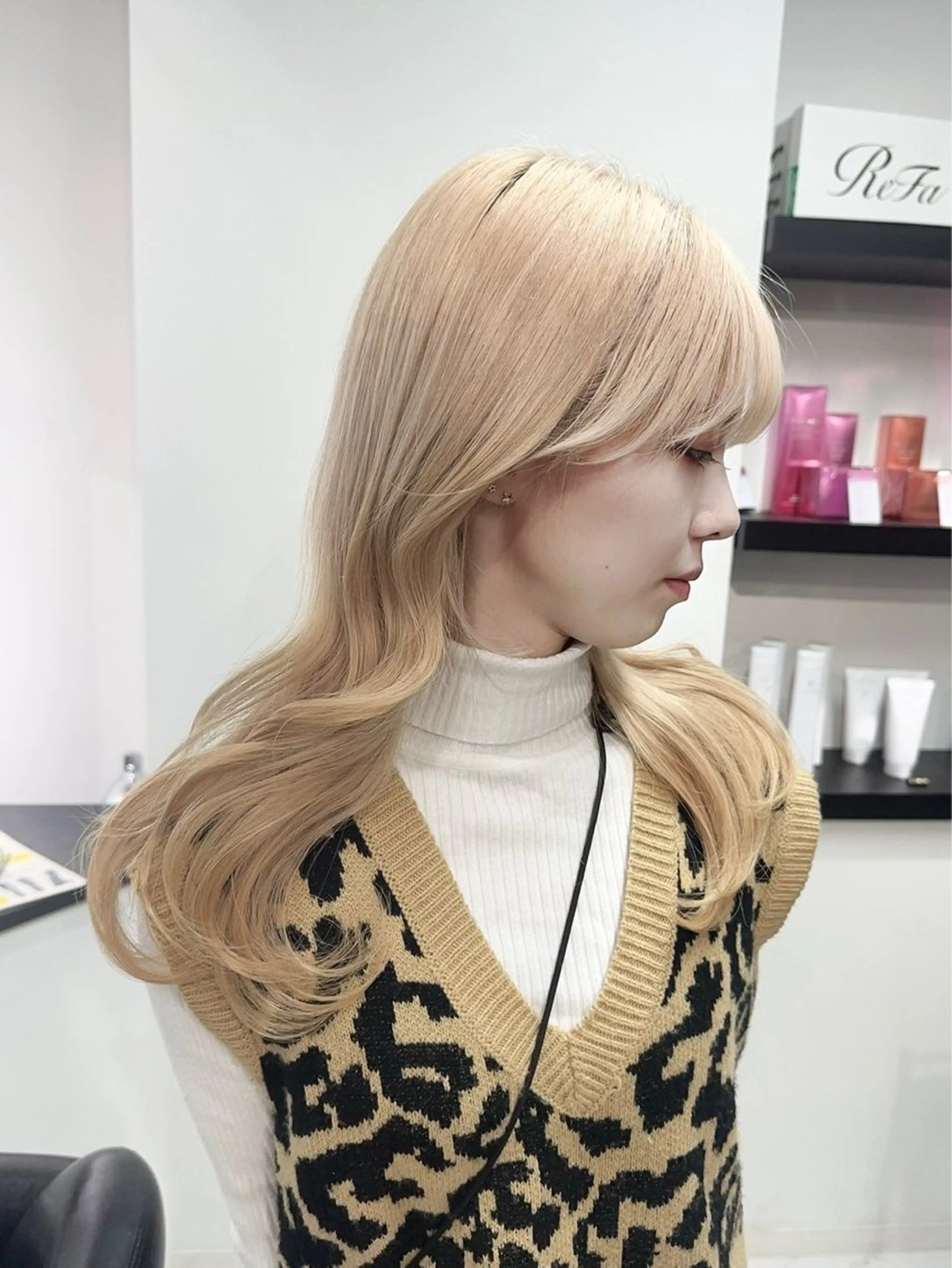 ロング カラー ヘアカラー 木村 紅愛のヘアスタイル