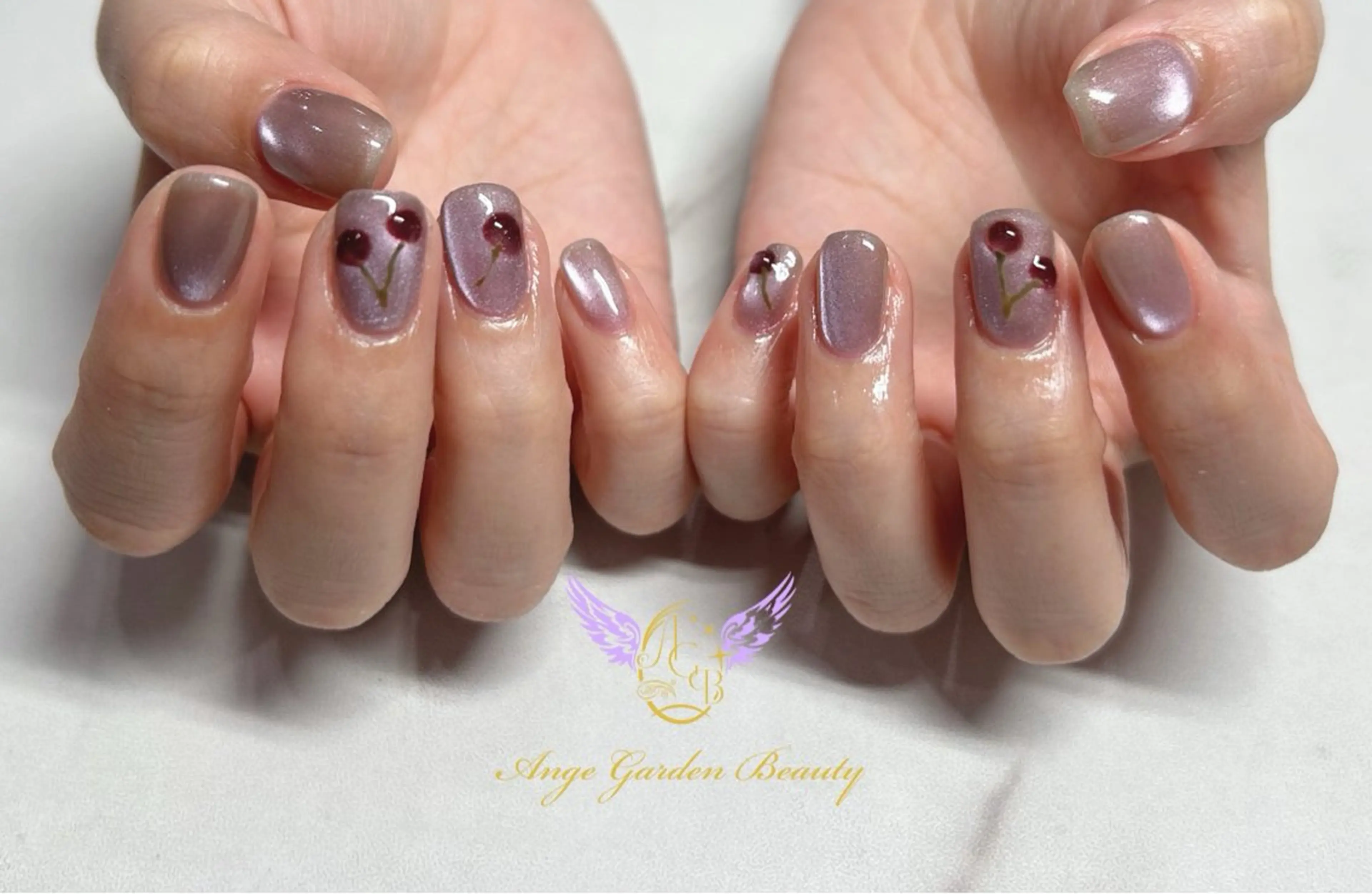 ネイル マグネットネイル ハンドネイル AngeGarden Beautymihoのネイルデザイン