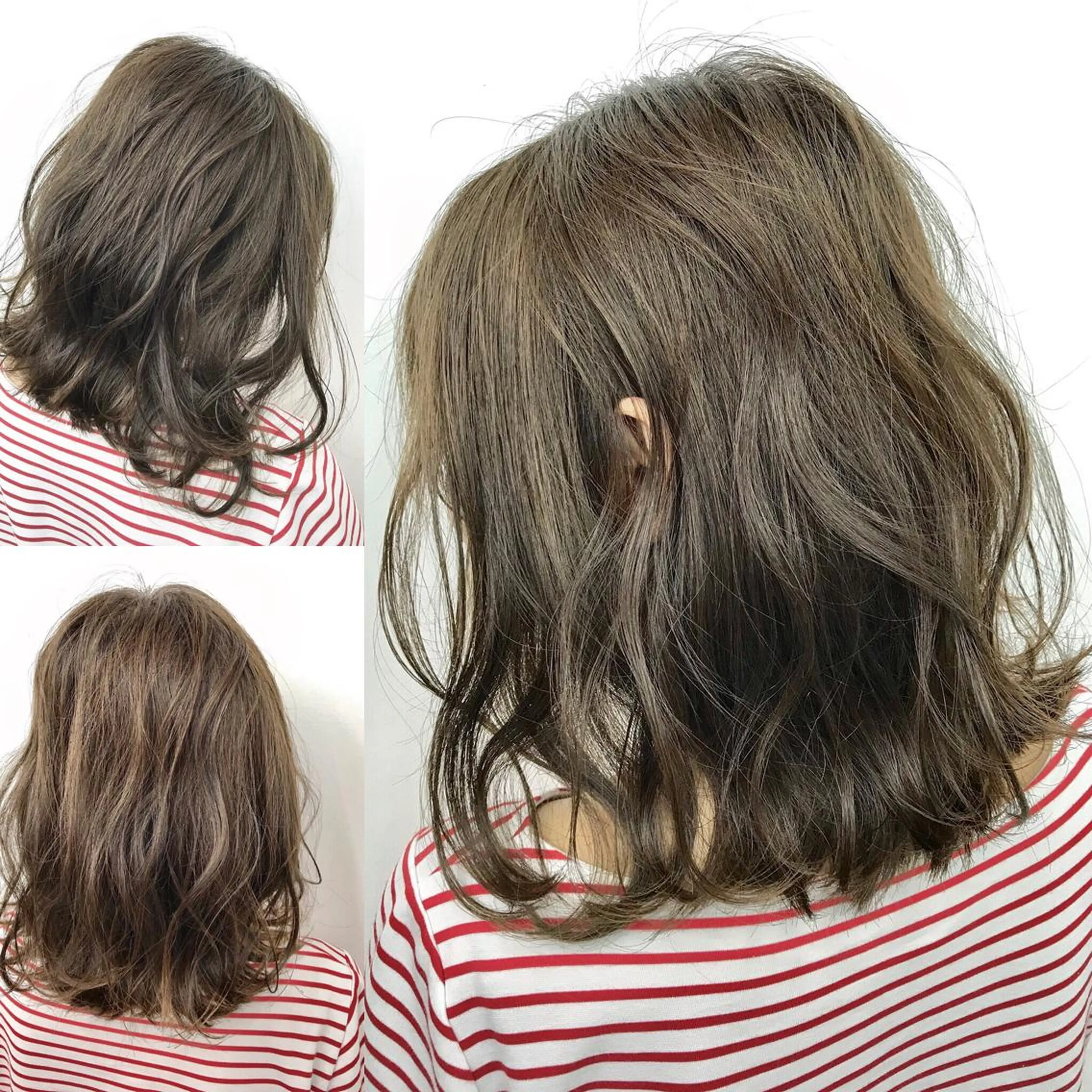 ミディアム 山本 尚輝 🐶ハイライト🐶のヘアスタイル