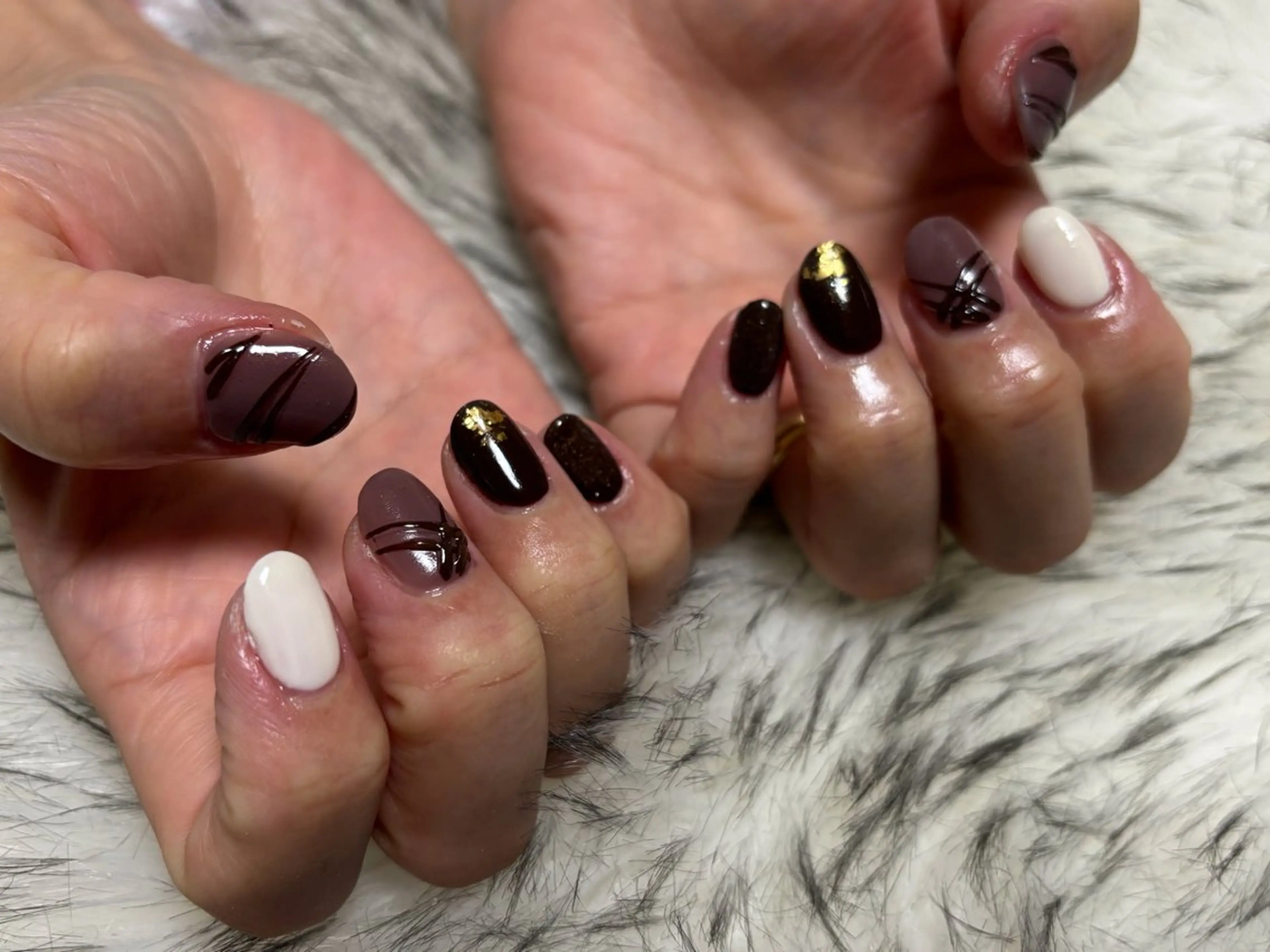 ネイル オーロラネイル フットネイル フレンチネイル ジェルネイル 韓国ネイル kiki nail 二子玉川のネイルデザイン