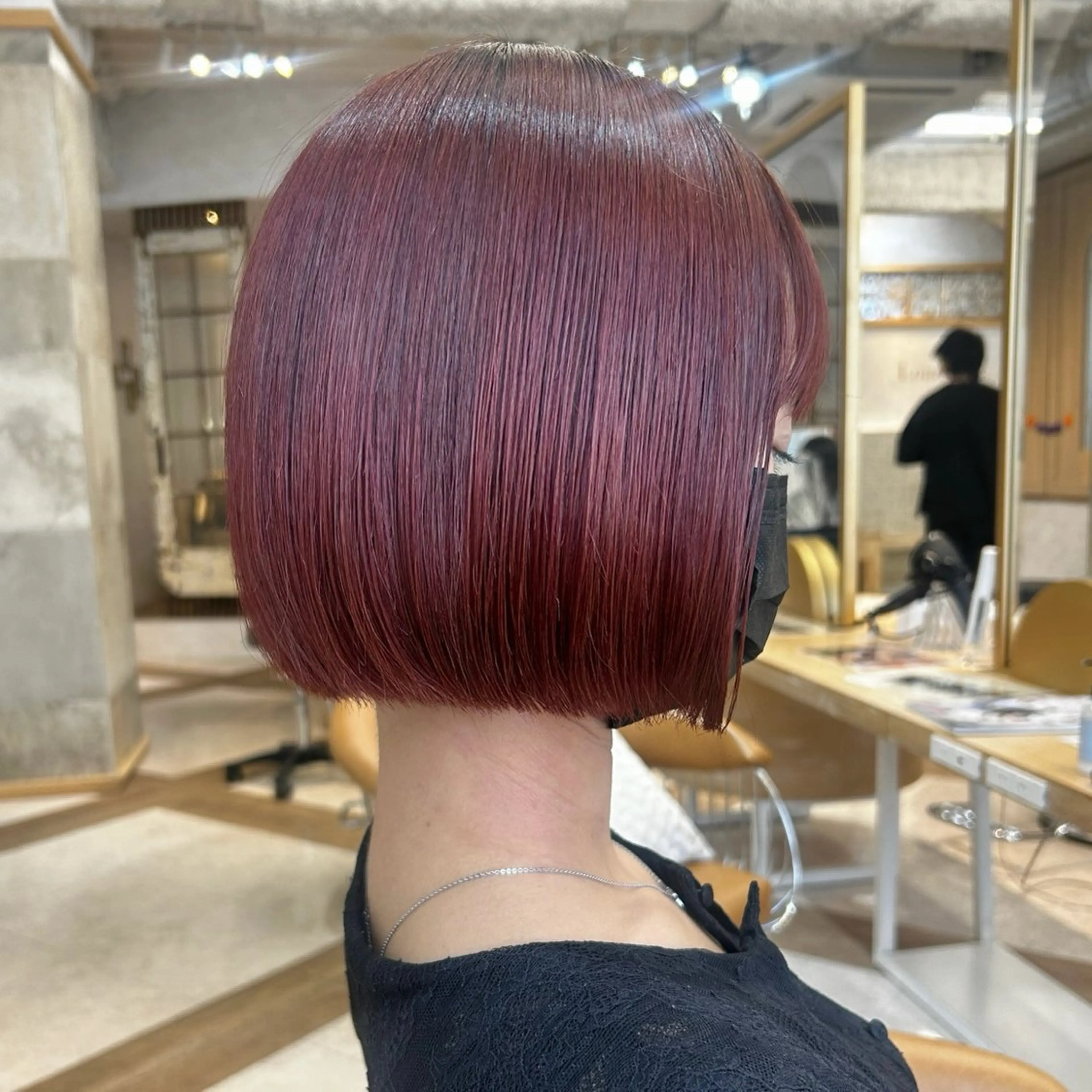 ショート カット ヘアカラー 艶カラー/ボブ /似合わせ/田口愛那のヘアスタイル