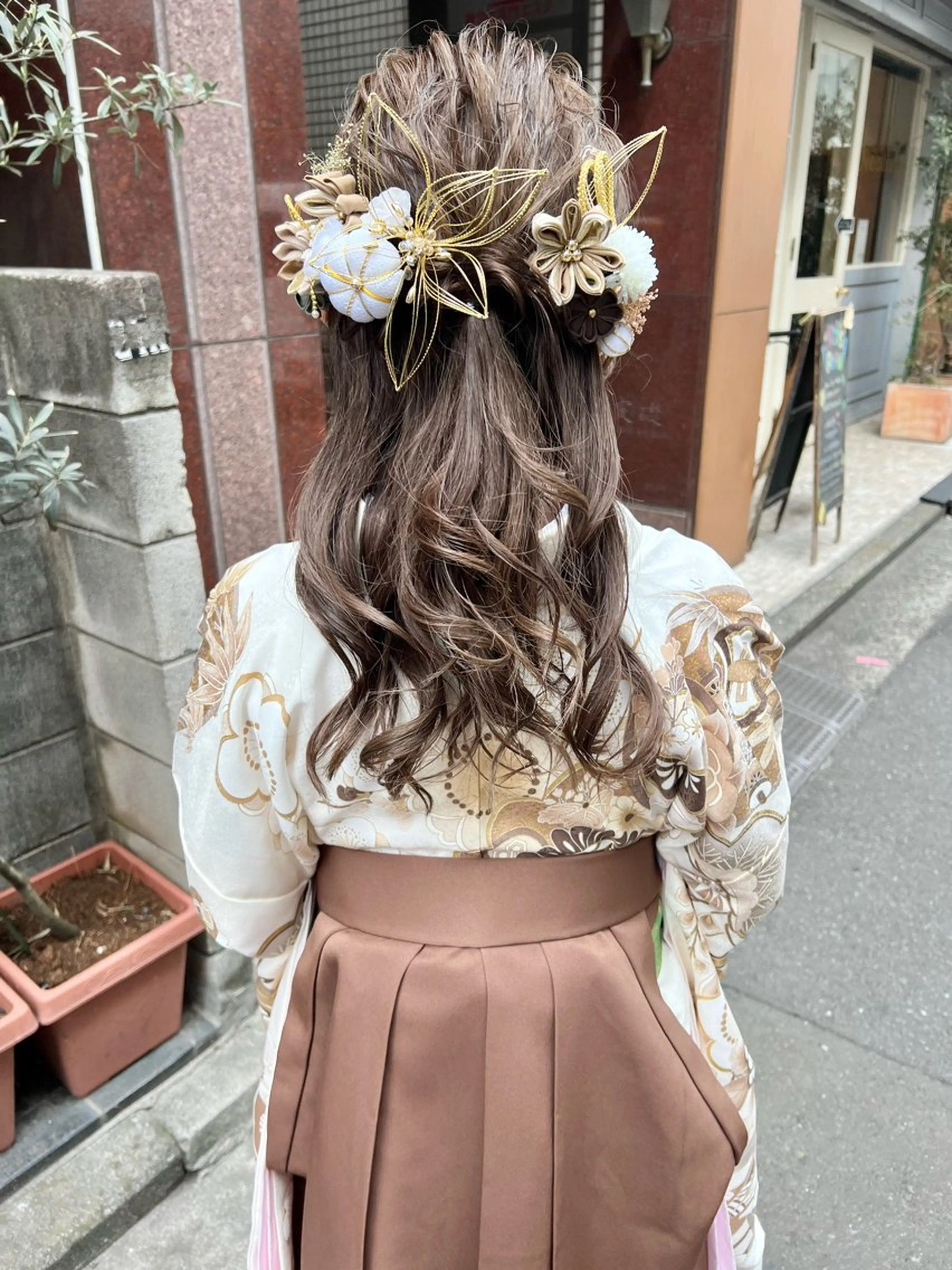 セミロング ヘアアレンジ 着付け ヘアアレンジ支持率 No.1🥇RIKOのヘアスタイル