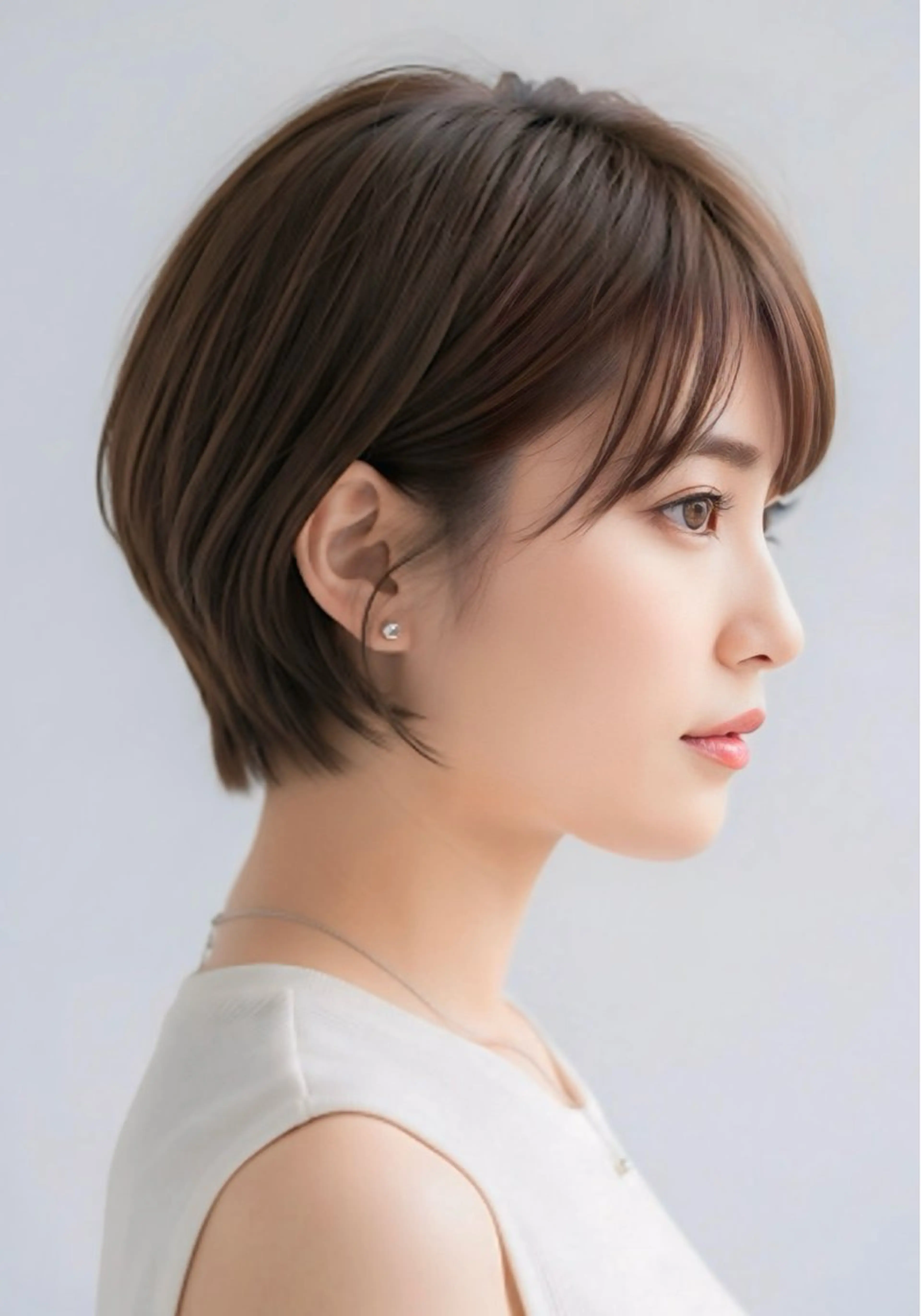 ショート ヘアカラー トリートメント 似合わせのプロ🌿 ショート/銀座/れんのヘアスタイル