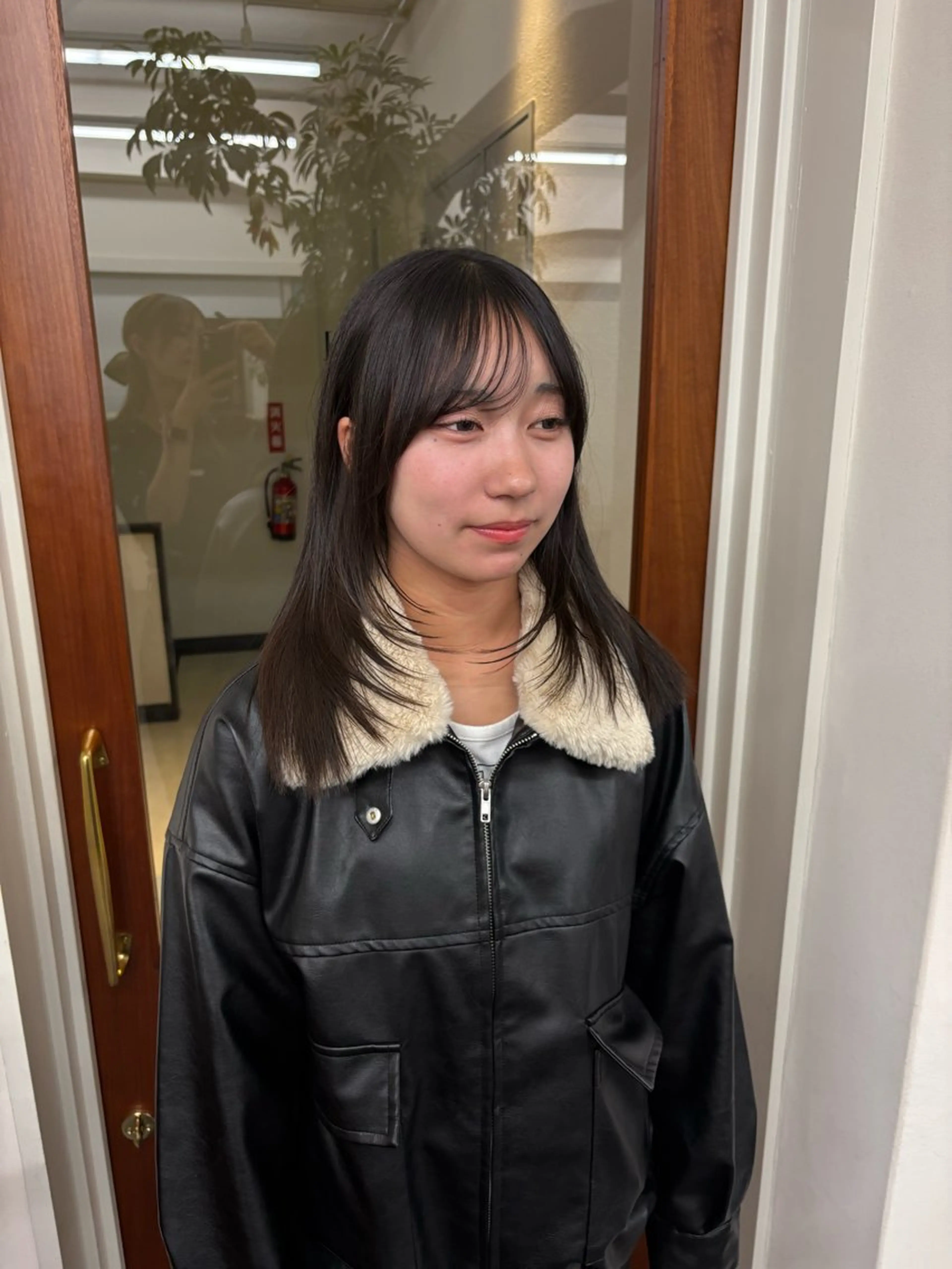 セミロング レイヤー/顔周り/ 透明感/ののか💞のヘアスタイル