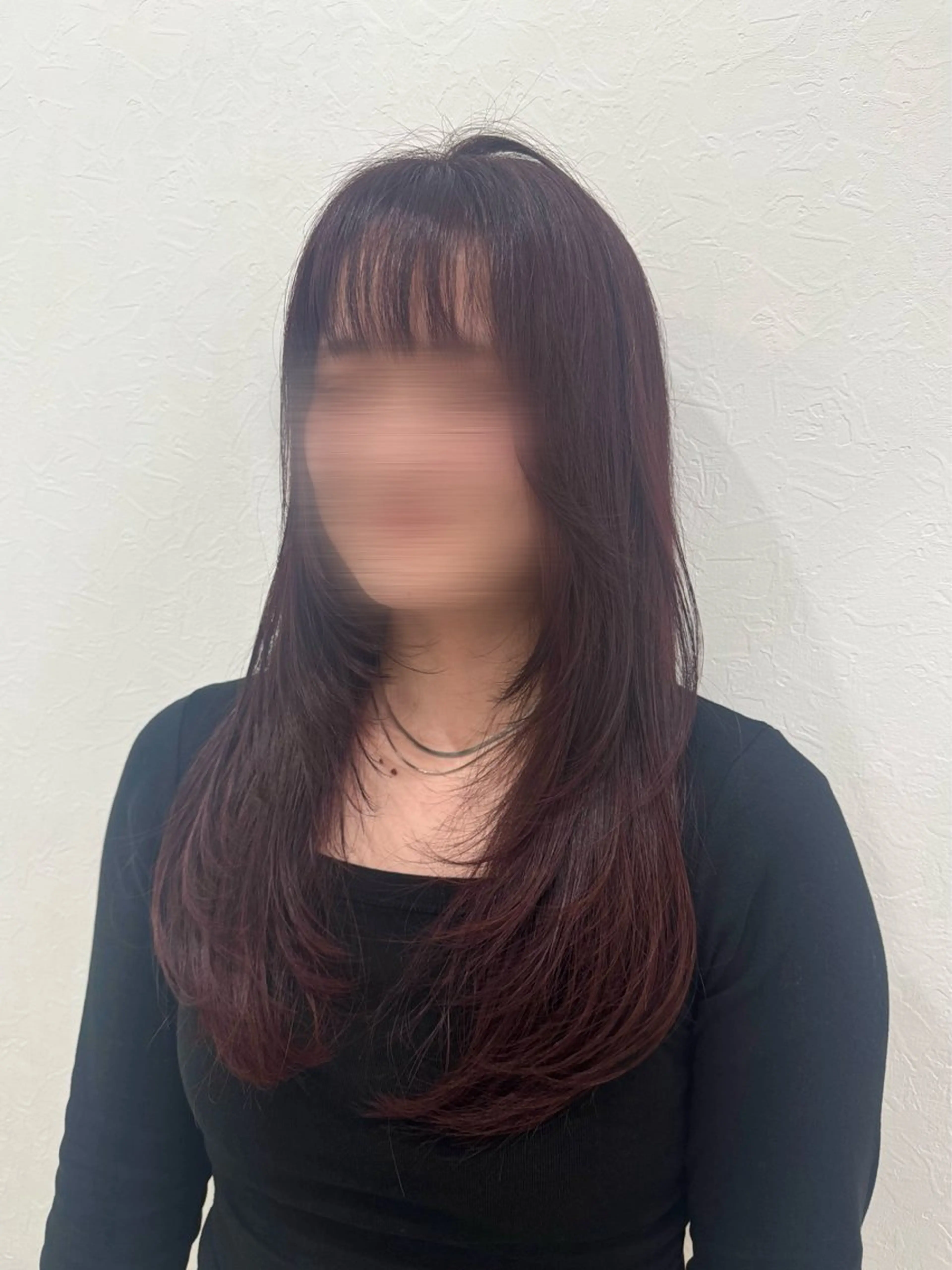 ロング レイヤーカット カット ヘアカラー トリートメント 💎縮毛矯正/透明感 カラー💎椎葉みひろのヘアスタイル