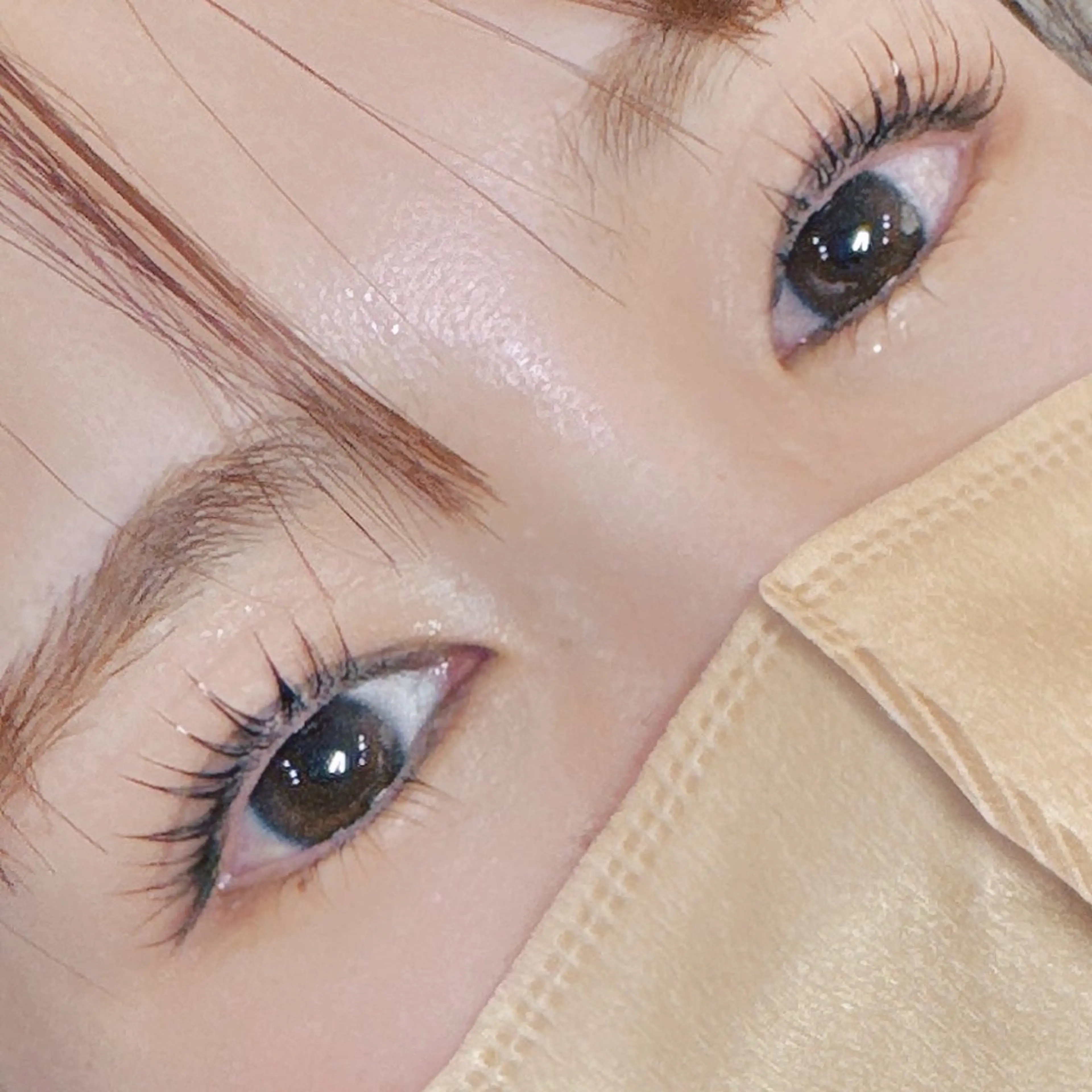 束感まつげパーマ♡他店オフ無料✧︎*アイシャンプー付き🫧コーティング仕上げ💓の写真