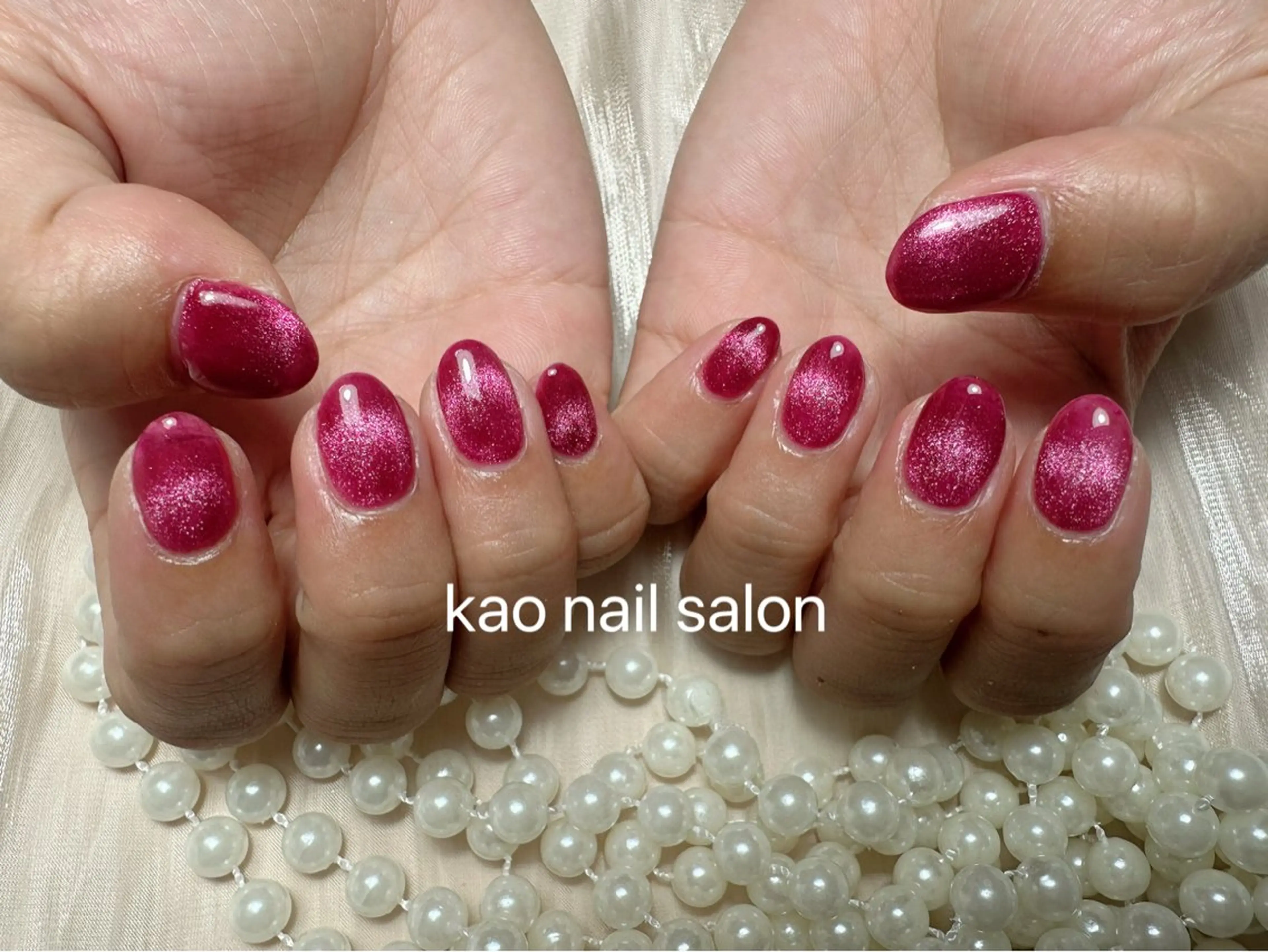 ネイル ハンドネイル kao nail マグネット/長さだしのネイルデザイン
