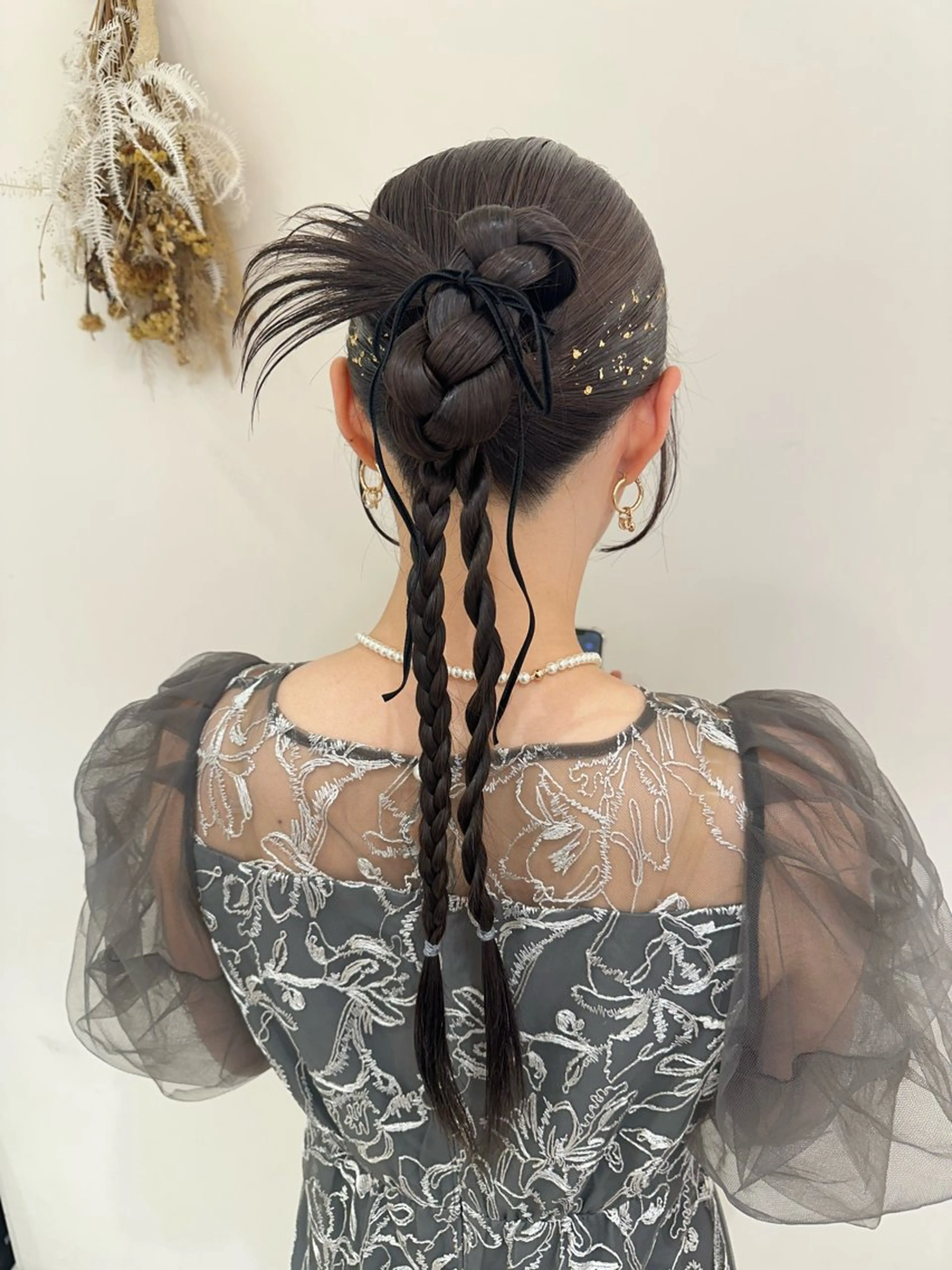 ロング カラー ヘアアレンジ タイトボブ個性派カラ ーAKANEのヘアスタイル