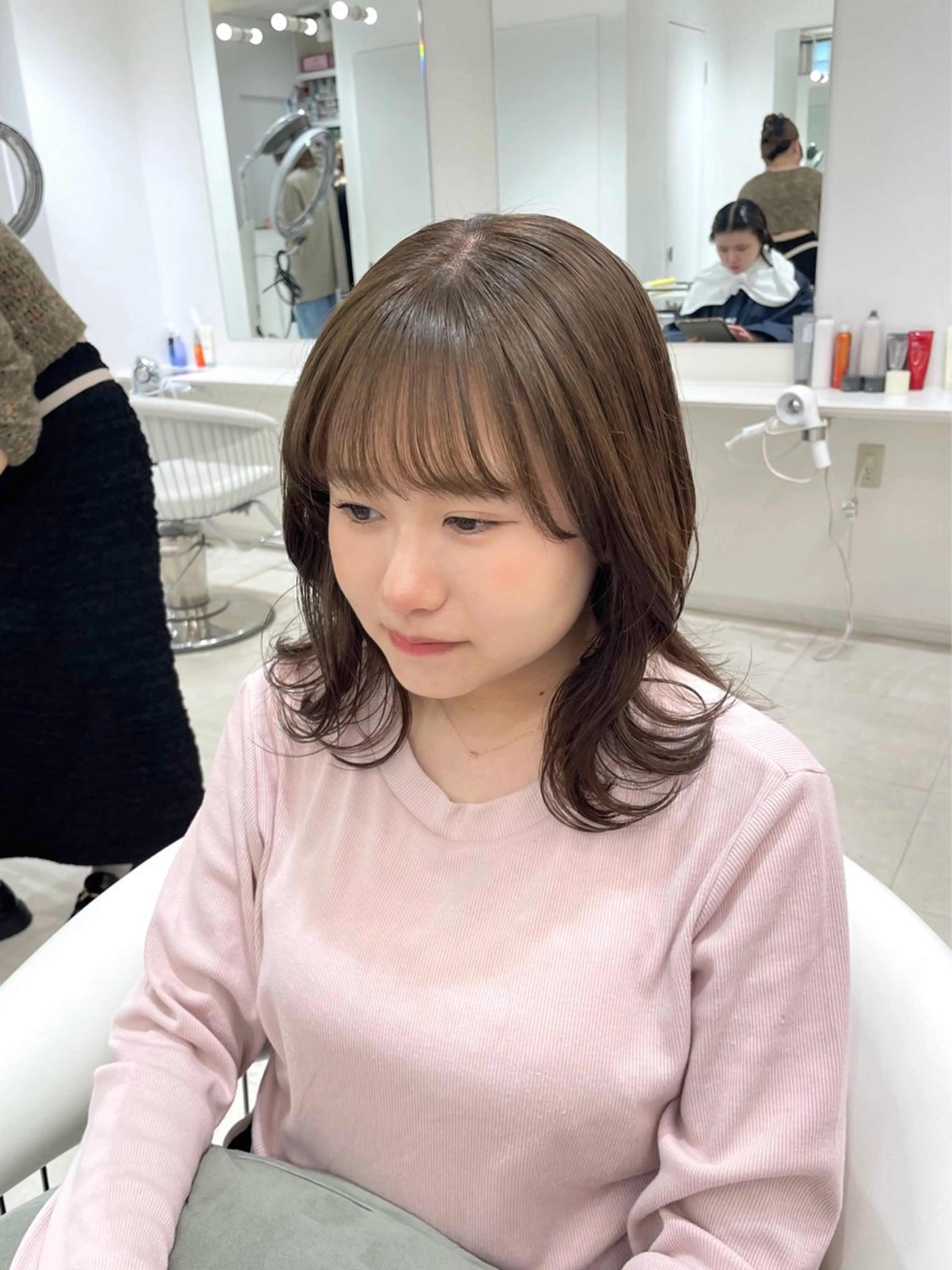 ミディアム カラー ParveMix 🩶🫧入江 香名のヘアスタイル