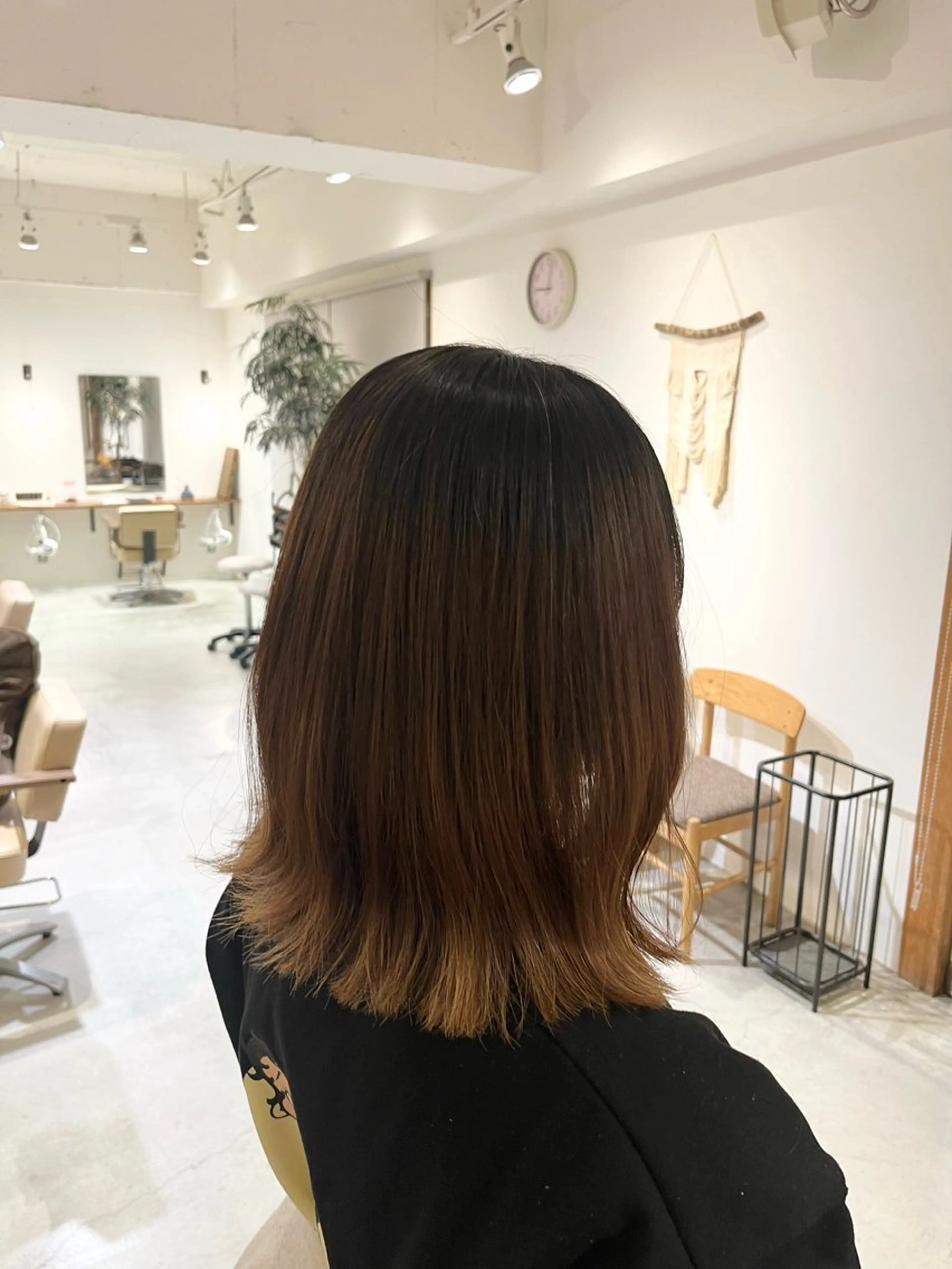 ミディアム ボブ 長めボブ 堀内 美那のヘアスタイル